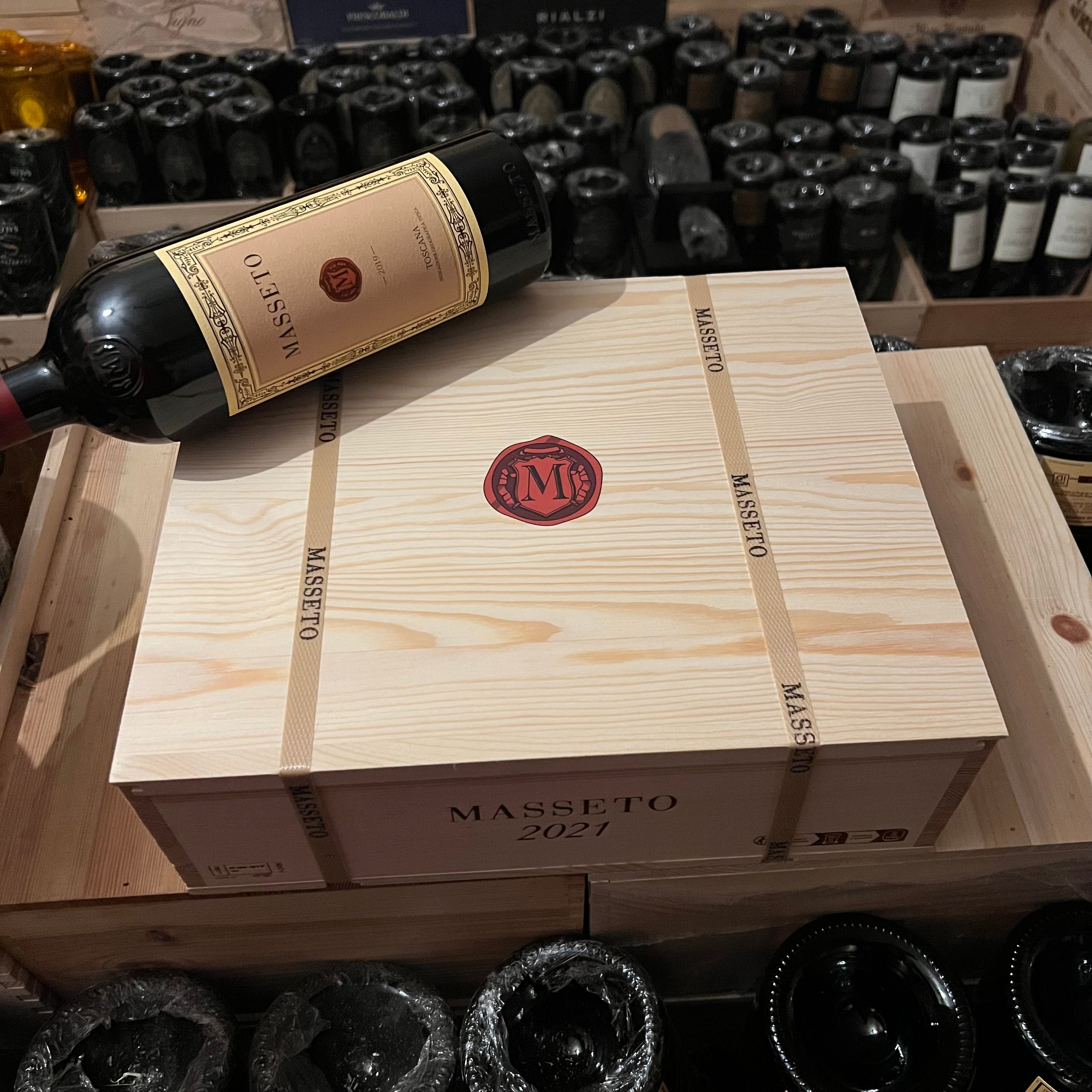 Masseto 2021 Toscana IGT Tenuta Masseto - Cassa Legno 3 Bottiglie