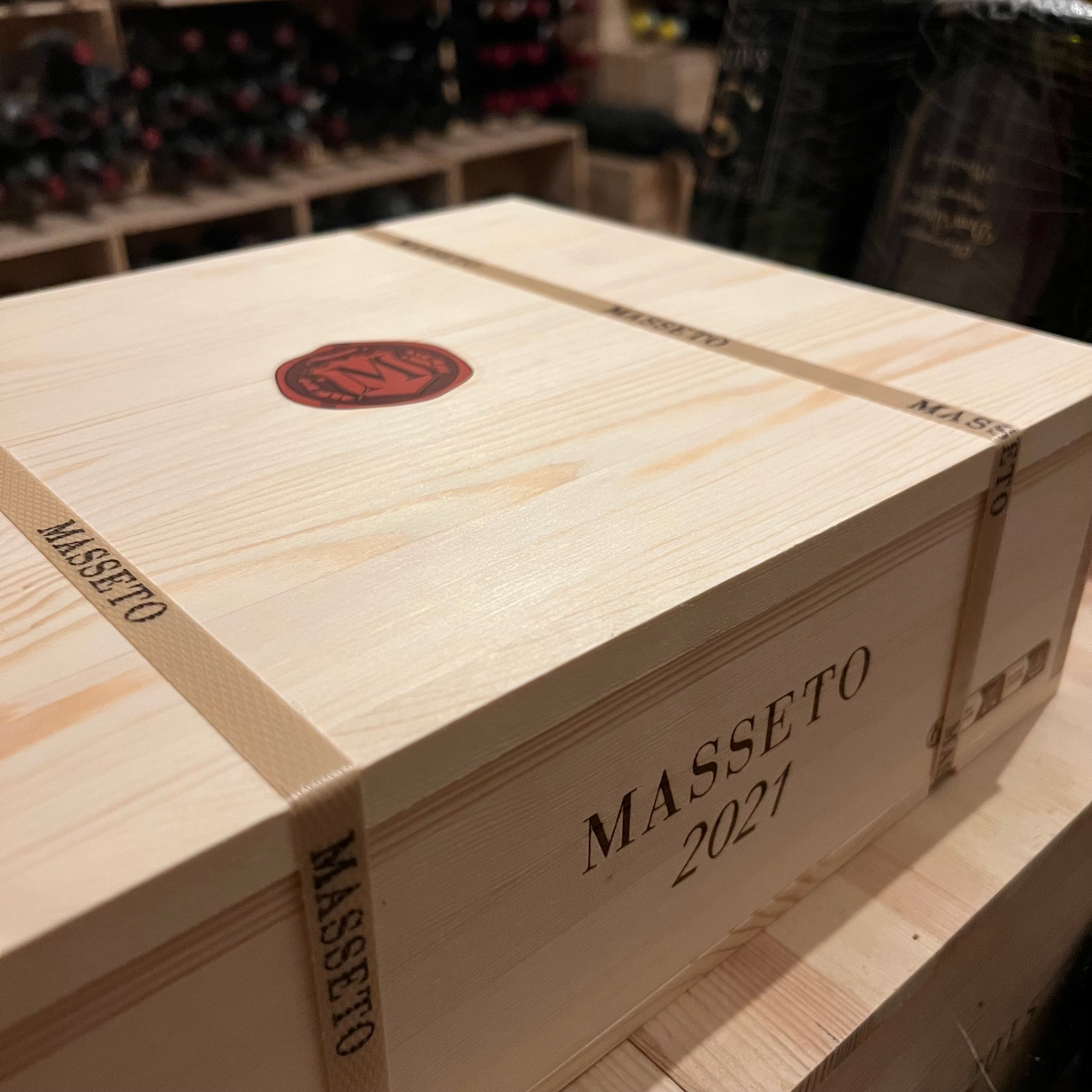 Masseto 2021 Toscana IGT Tenuta Masseto - Cassa Legno 3 Bottiglie
