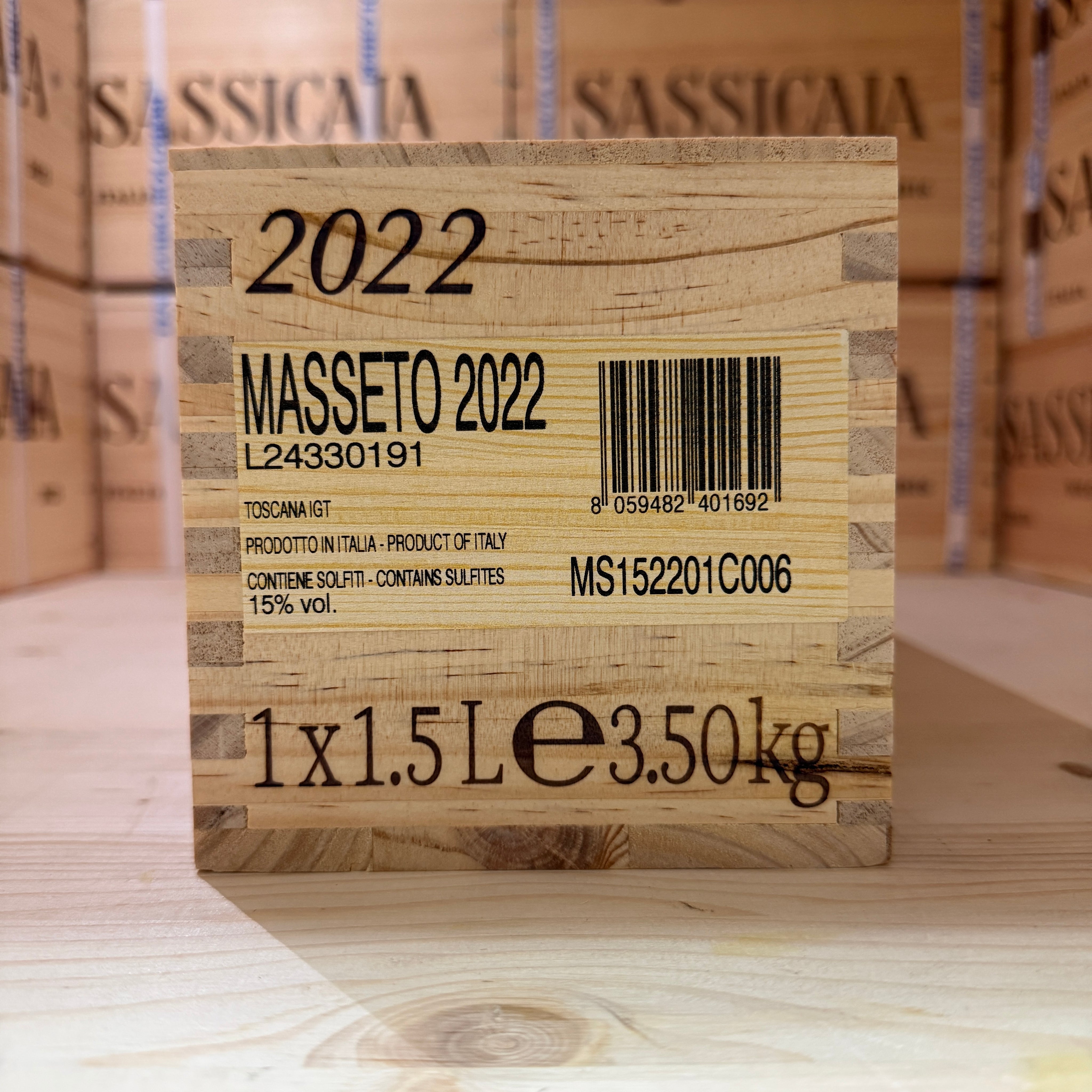 Masseto 2022 Magnum Toscana IGT Tenuta Masseto - in Cassa Legno