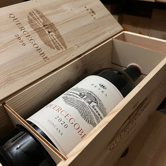 Merlot Quercegobbe Petra 2020 Jeroboam in Cassa Legno