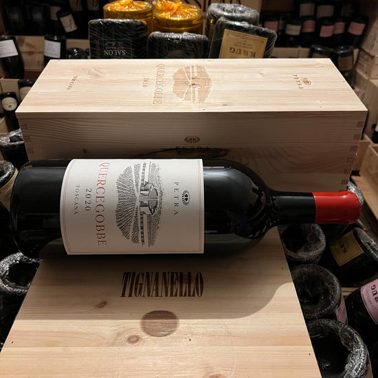 Merlot Quercegobbe Petra 2020 Jeroboam in Cassa Legno