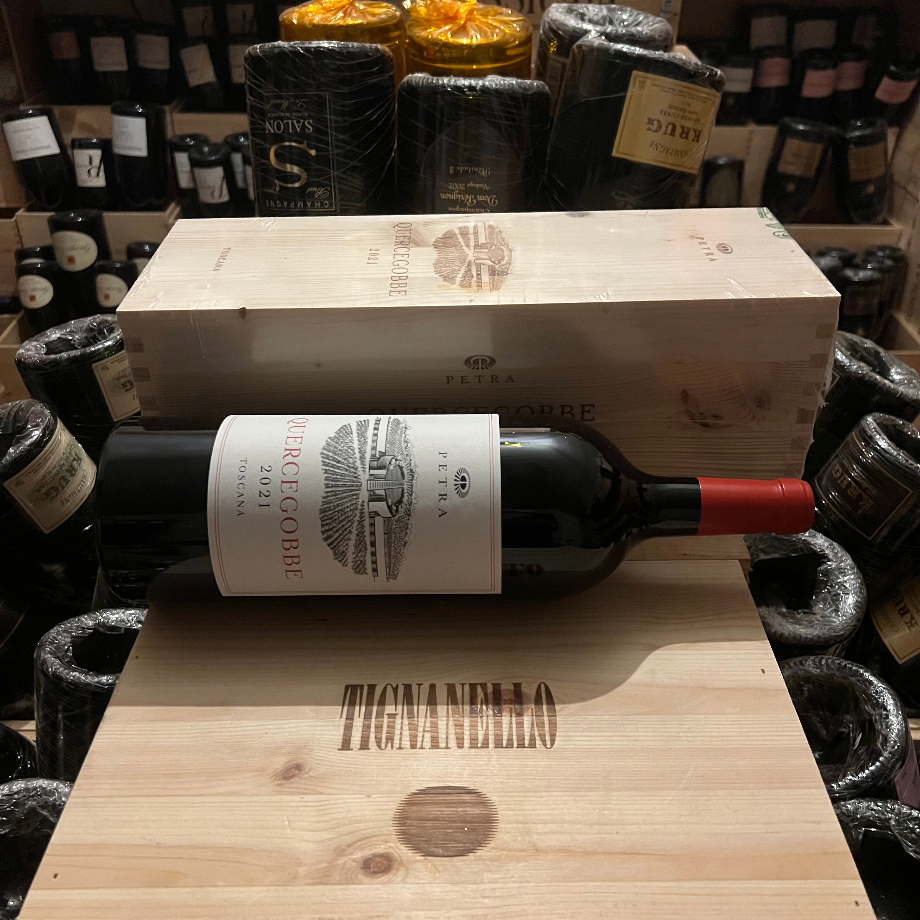 Merlot Quercegobbe Petra 2021 Magnum in Cassa Legno