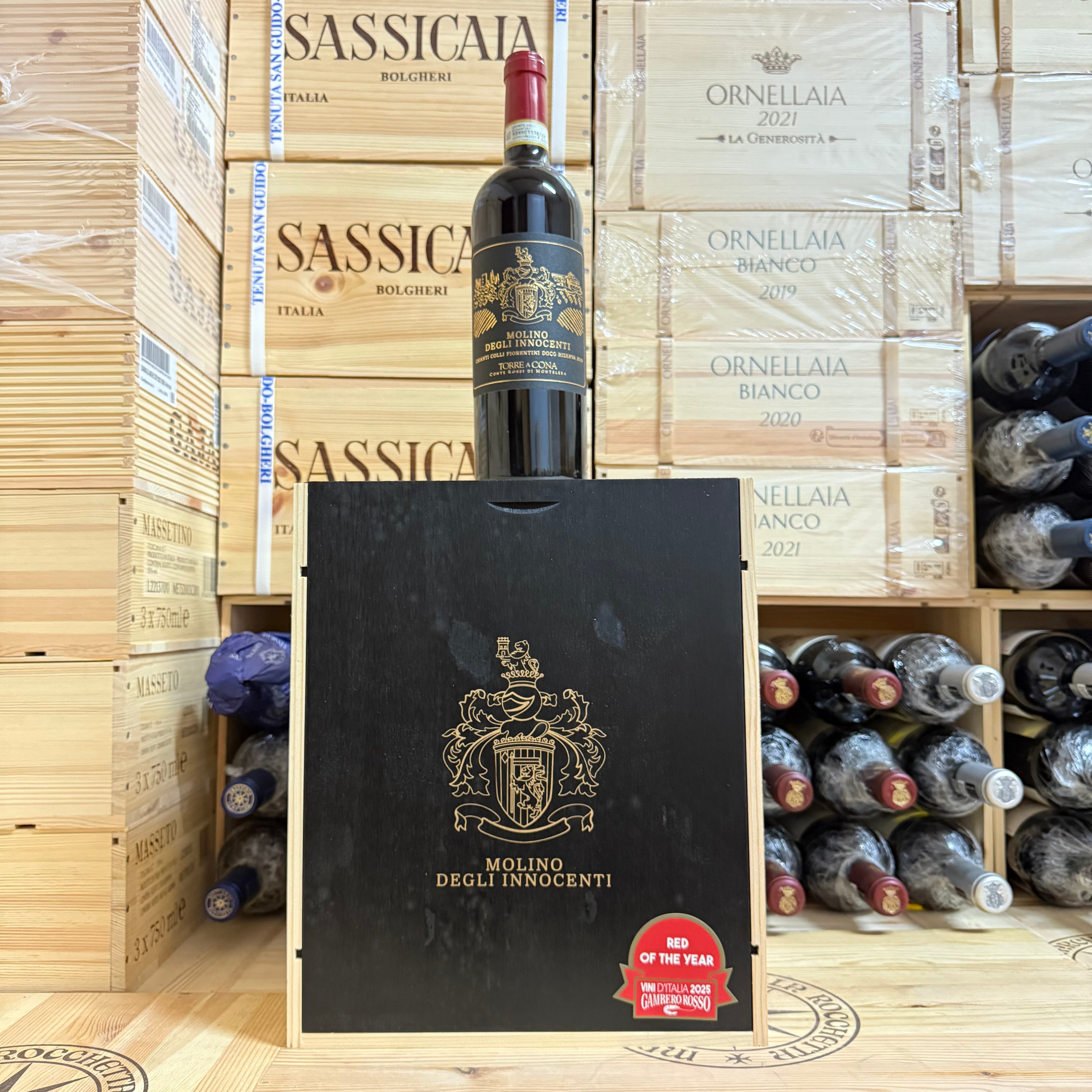 Molino degli Innocenti 2019 Torre a Cona - Chianti Colli Fiorentini DOCG Riserva - Cassa Legno 6 Bottiglie