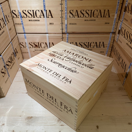 Monte del Fra Scarnocchio 2018 Amarone della Valpolicella Classico DOCG Riserva - Cassa Legno 6 Bottiglie