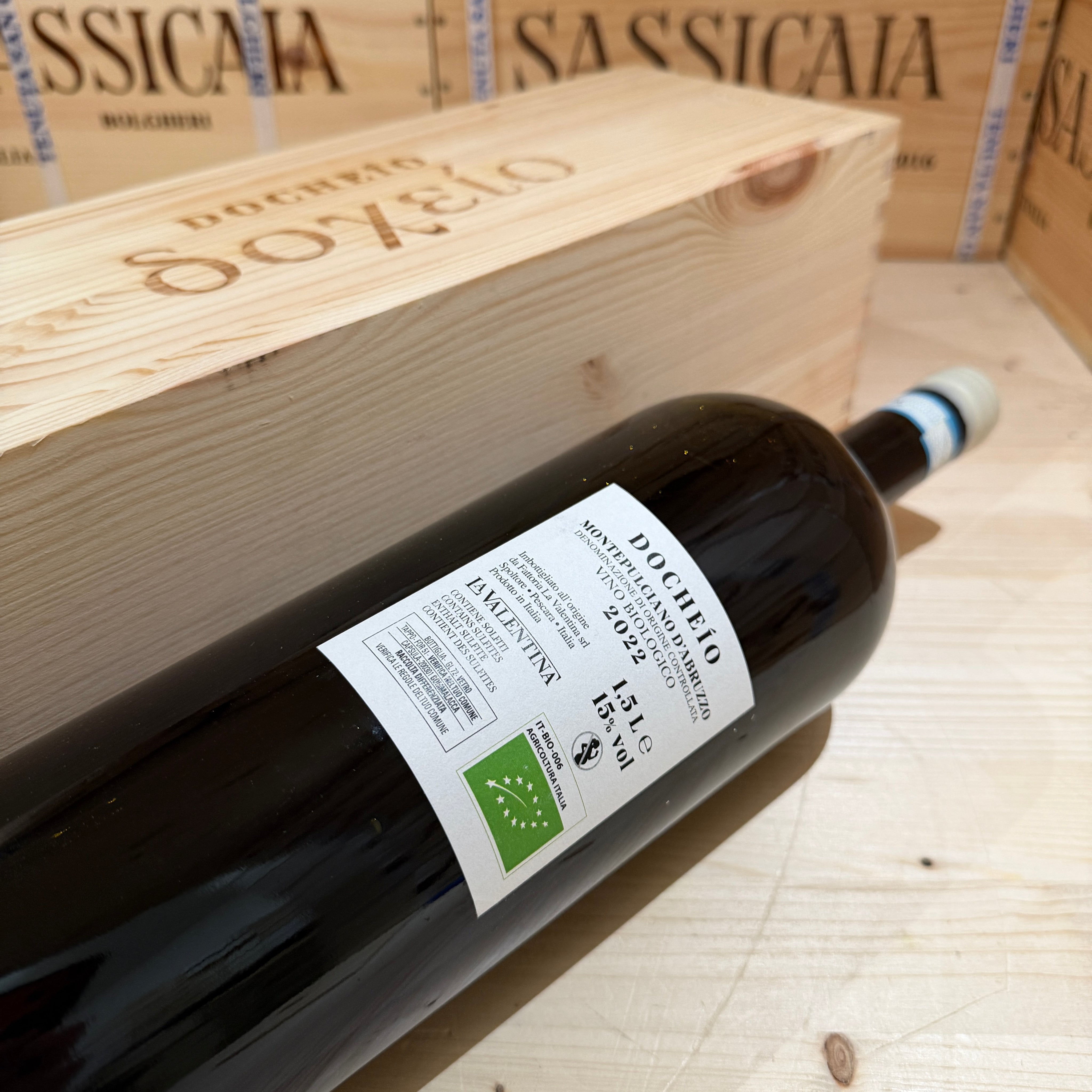 Montepulciano d'Abruzzo Docheio 2022 Magnum La Valentina - in Cassa Legno