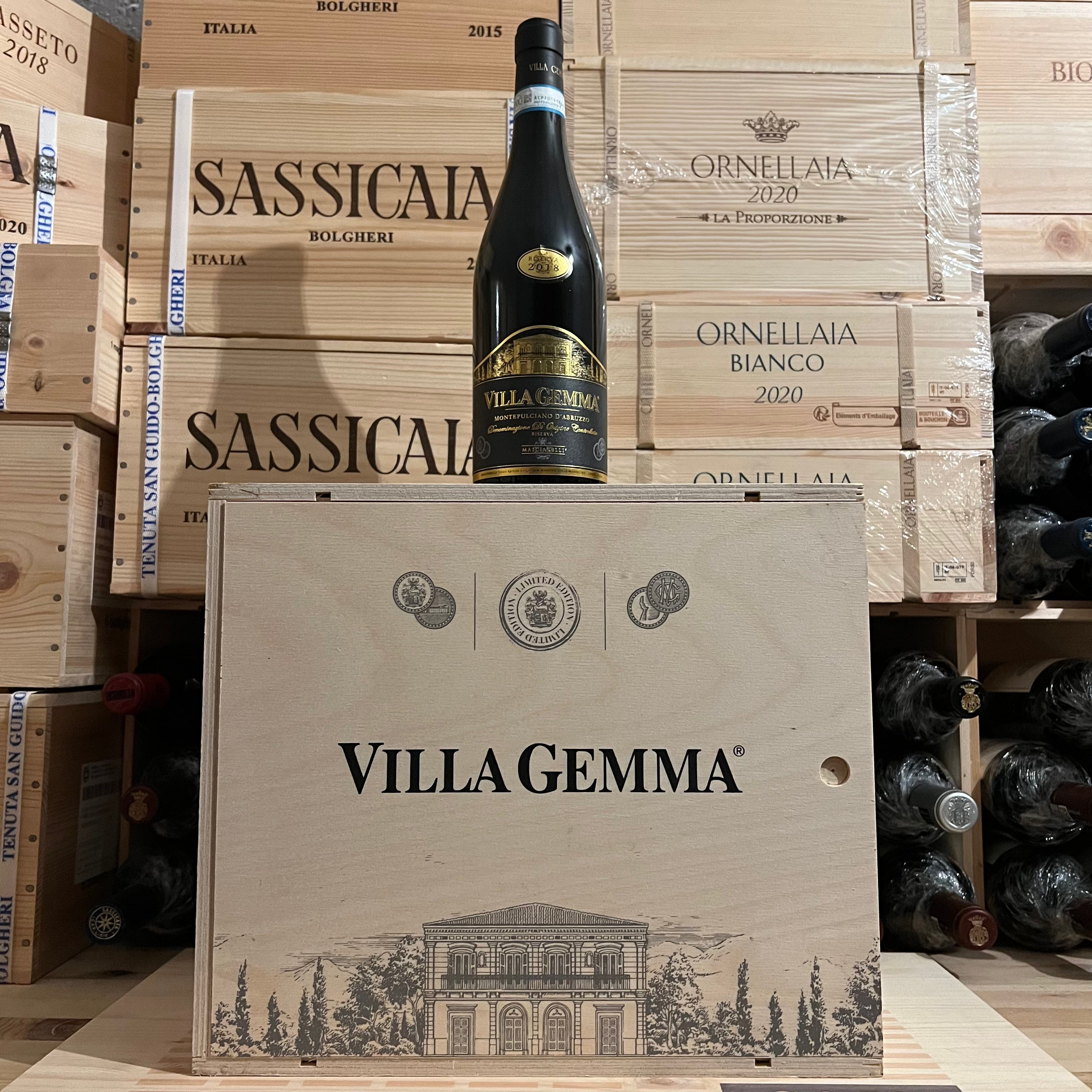 Montepulciano d’Abruzzo Villa Gemma 2018 Masciarelli - Cassa Legno 6 Bottiglie