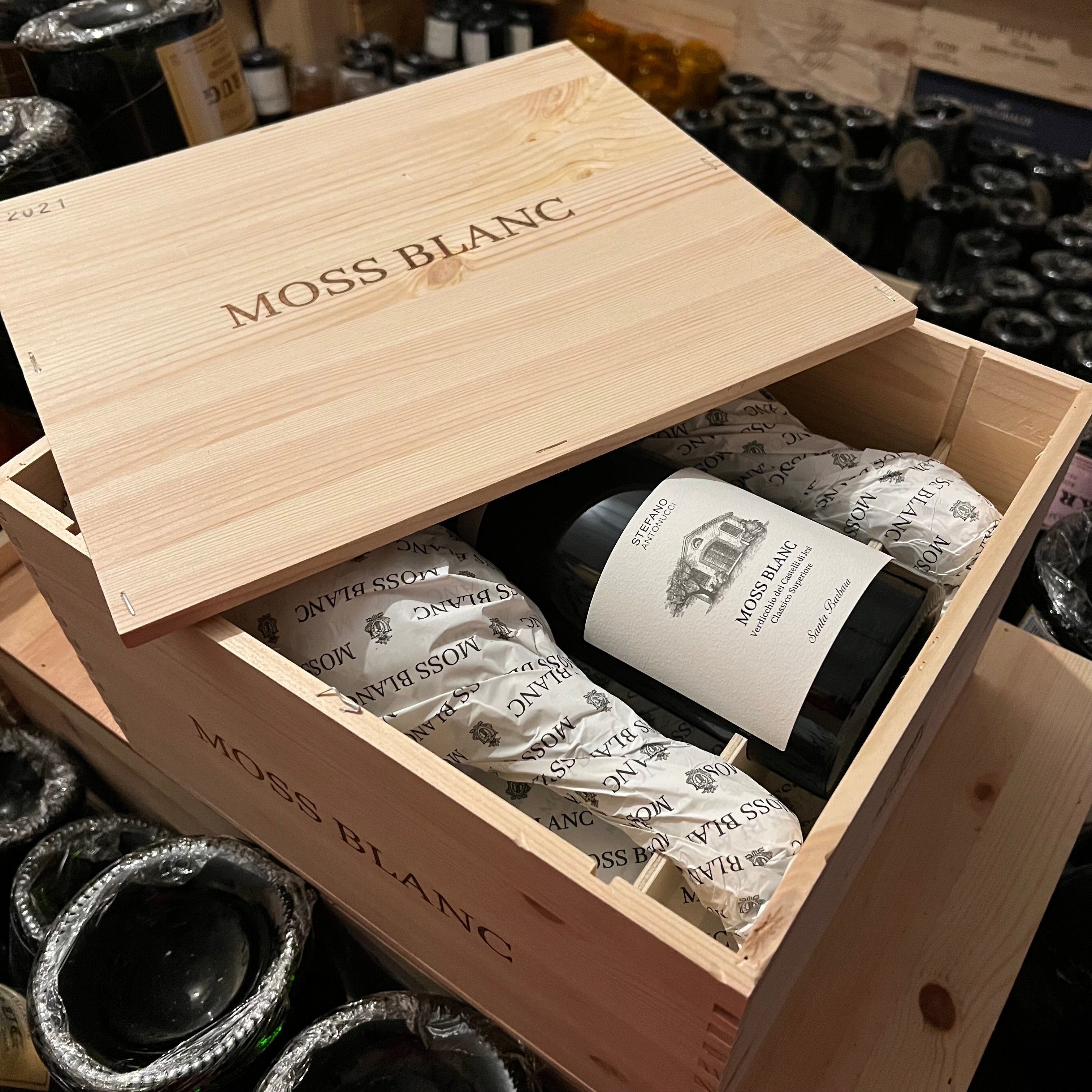 Moss Blanc 2021 Santa Barbara Verdicchio dei Castelli di Jesi DOC Classico Superiore - Cassa Legno 6 Bottiglie