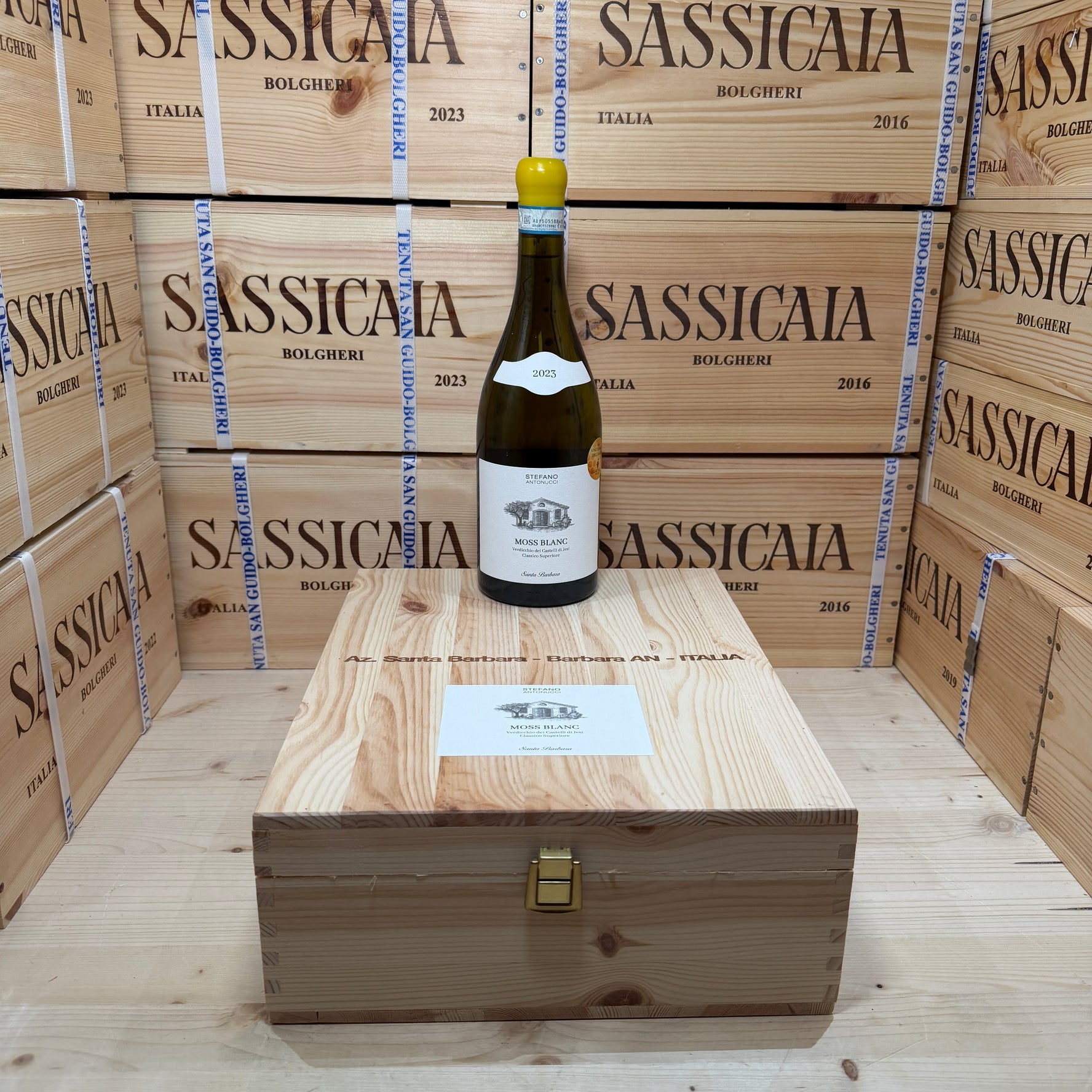 Moss Blanc 2023 Santa Barbara Cassa Legno 3 Bottiglie