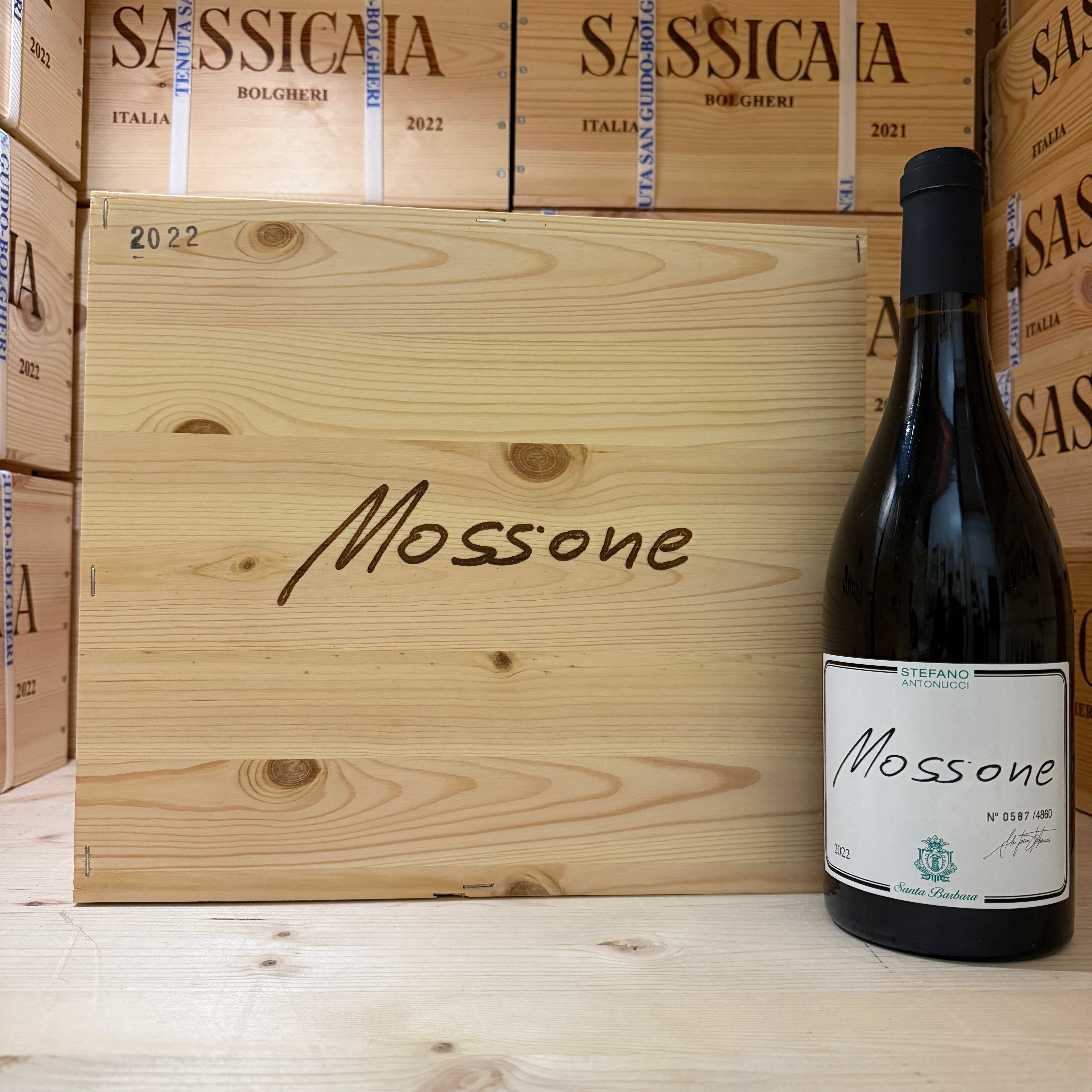Mossone 2022 Santa Barbara - Cassa Legno 6 Bottiglie