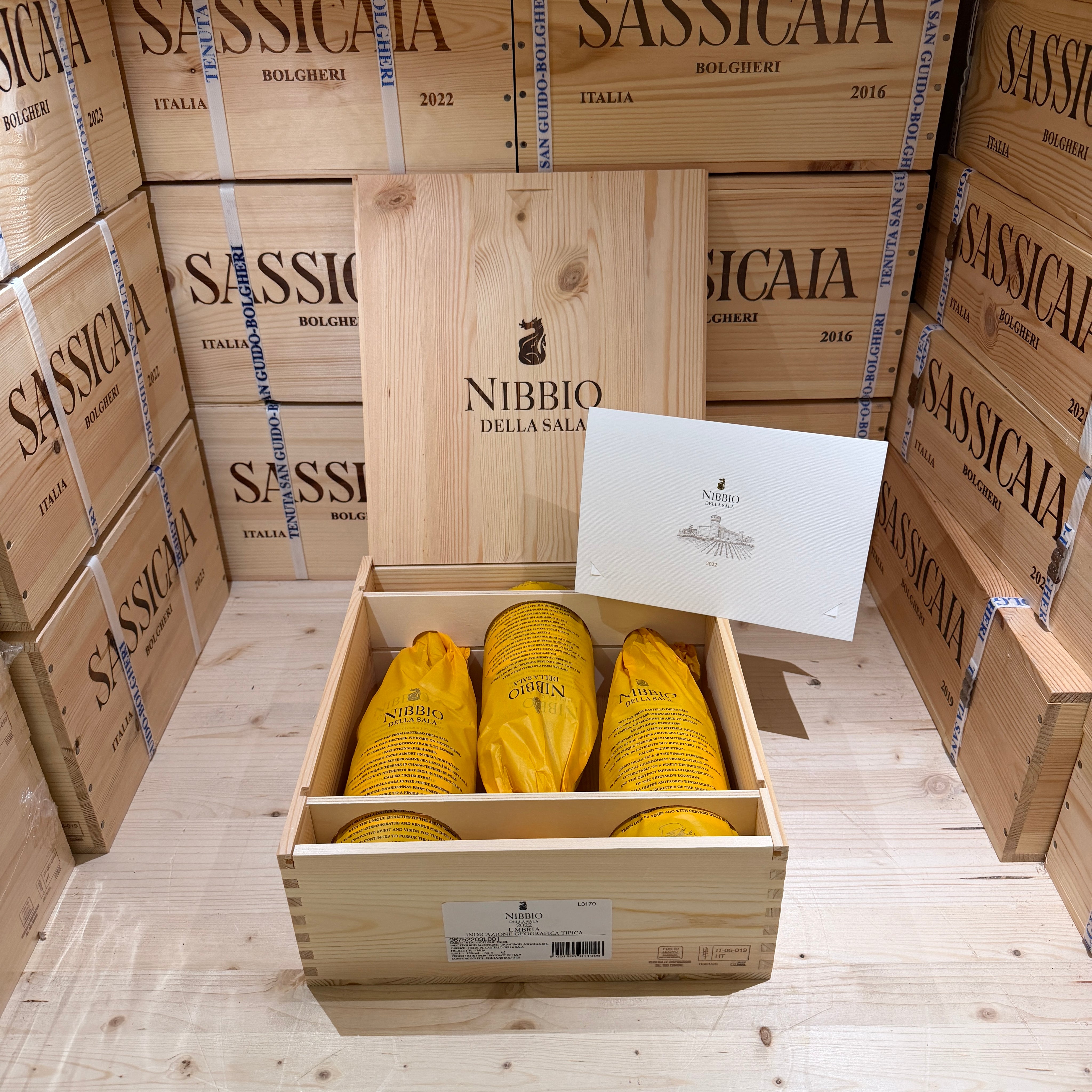 Nibbio della Sala 2022 Castello della Sala Marchesi Antinori - Cassa Legno 3 Bottiglie