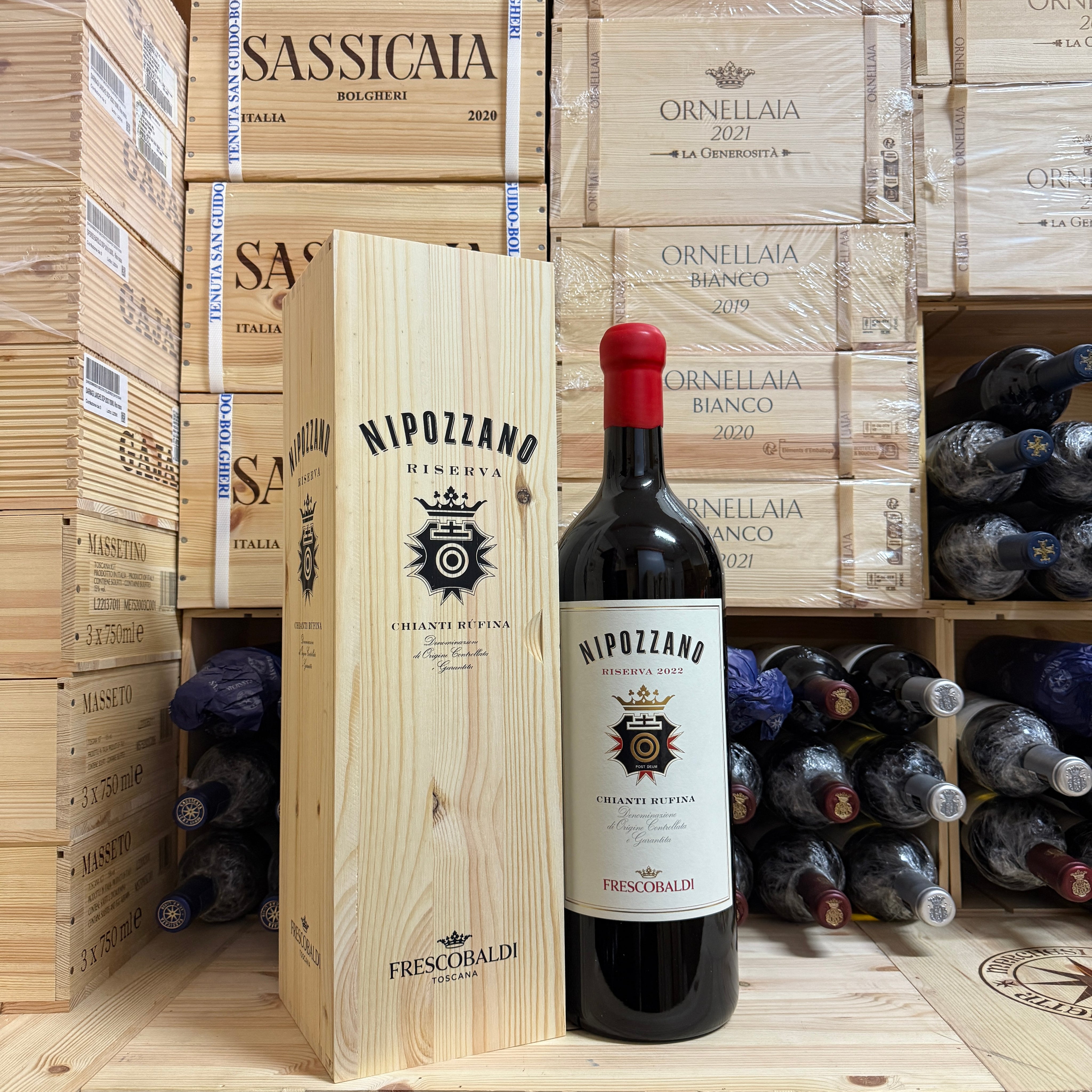 Nipozzano Riserva 2022 Jeroboam Chianti Rufina Riserva DOCG Marchesi Frescobaldi - in Cassa Legno
