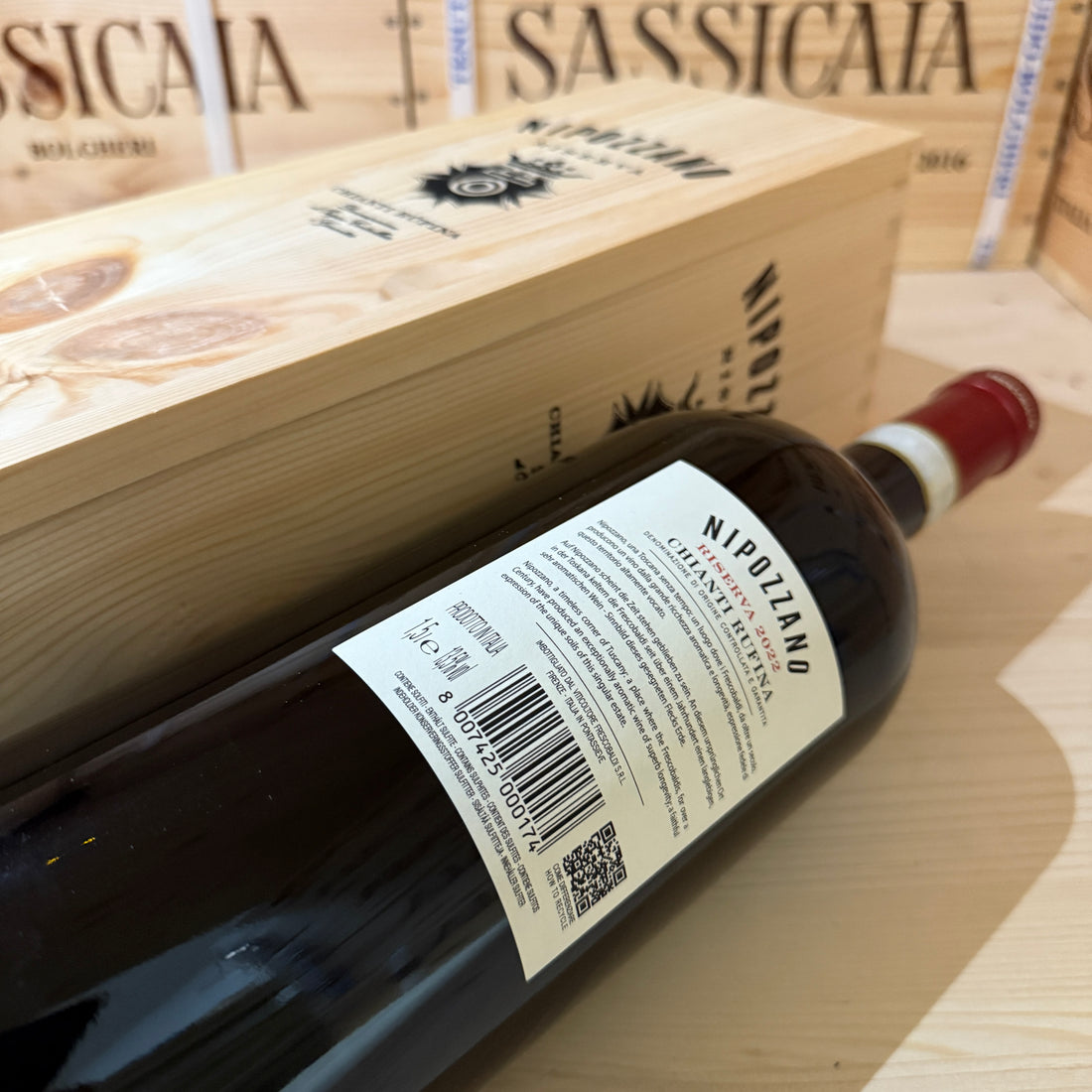 Nipozzano Riserva 2022 Magnum Chianti Rufina Riserva DOCG Marchesi Frescobaldi - in Cassa Legno