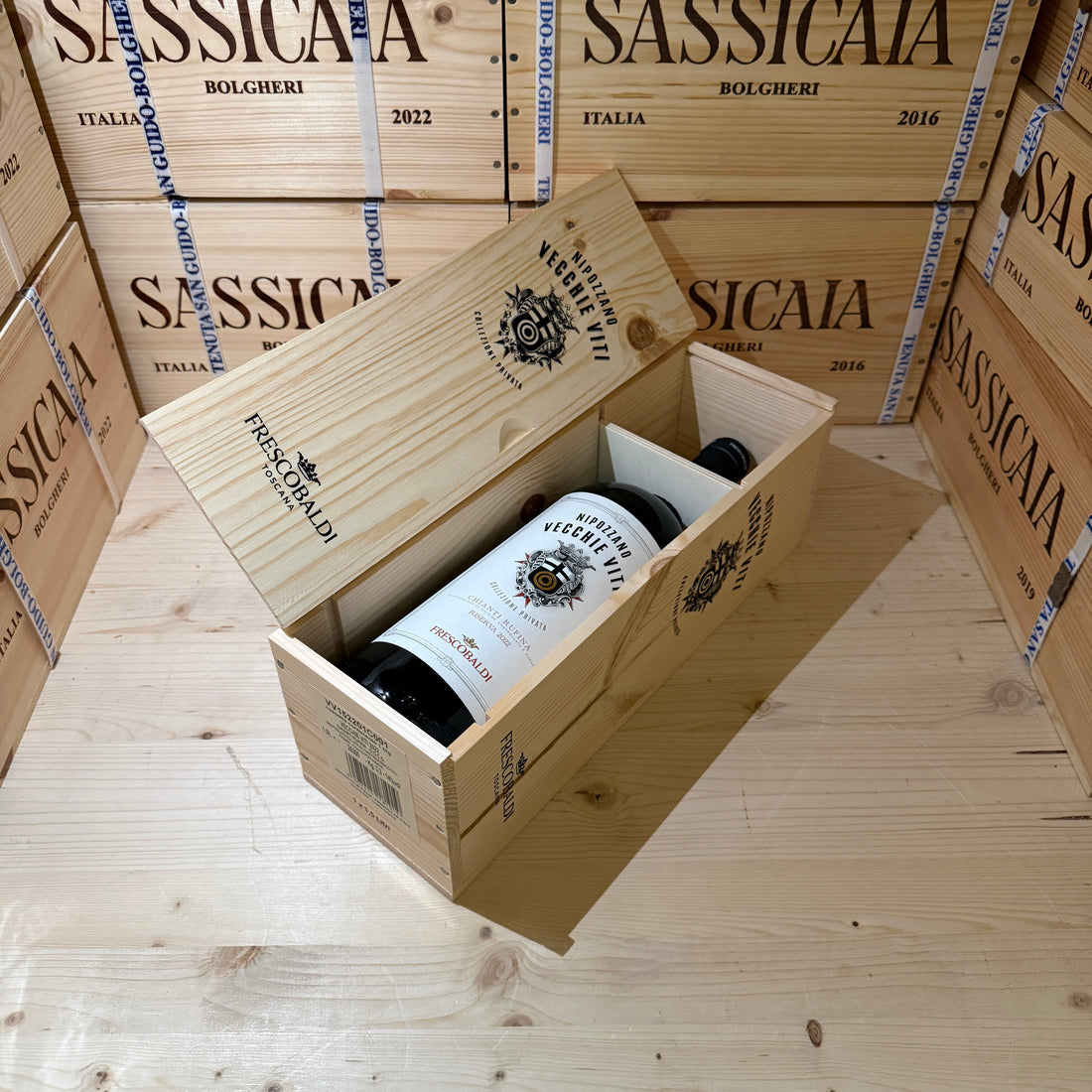 Nipozzano Vecchie Viti Riserva 2022 Magnum Chianti Rufina Riserva DOCG Frescobaldi - in Cassa Legno
