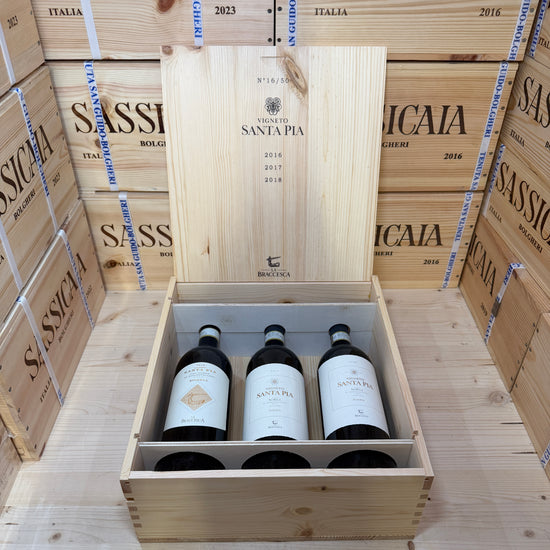 Nobile di Montepulciano DOCG Riserva Vigneto Santa Pia La Braccesca - Marchesi Antinori - Cassa Legno 3 Bottiglie Verticale 2018-2017-2016 Release 06/2026