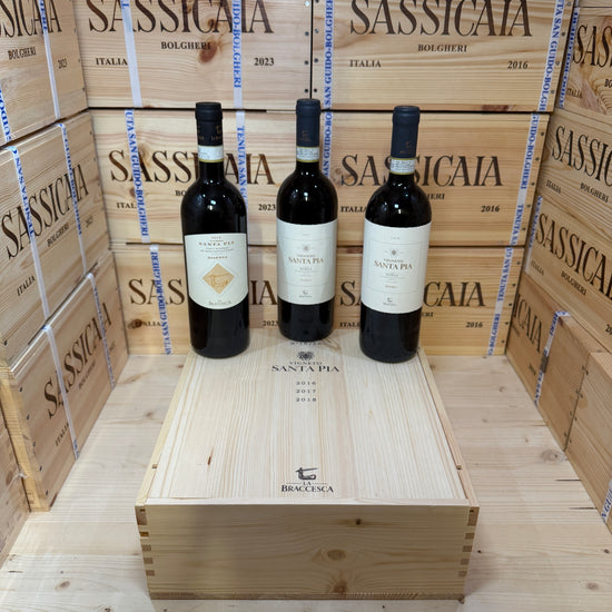 Nobile di Montepulciano DOCG Riserva Vigneto Santa Pia La Braccesca - Marchesi Antinori - Cassa Legno 3 Bottiglie Verticale 2018-2017-2016 Release 06/2026