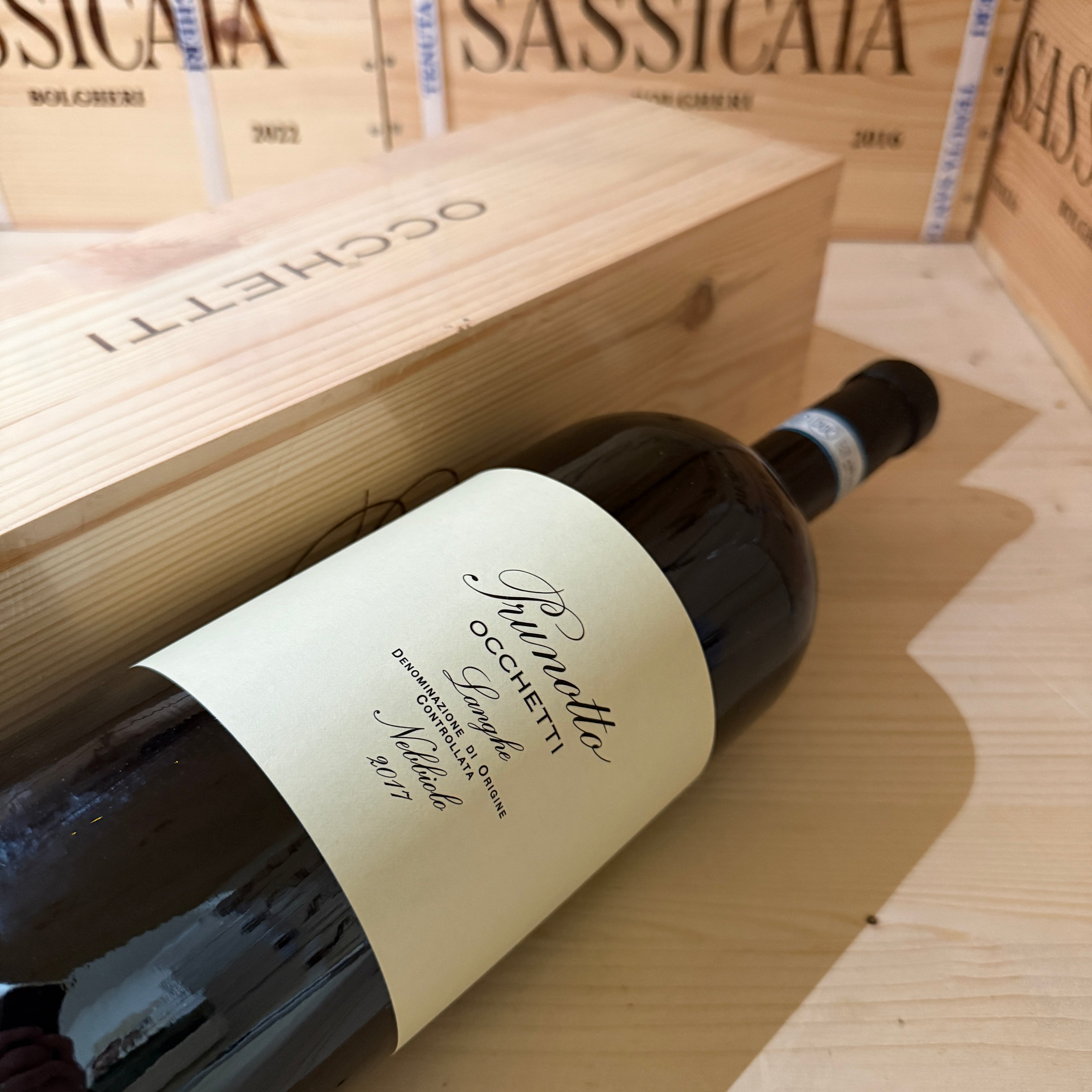 Occhetti 2017 Magnum Langhe DOC Nebbiolo Prunotto Marchesi Antinori - In Cassa Legno