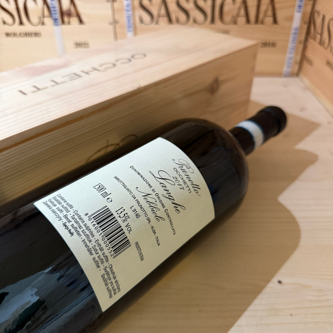 Occhetti 2017 Magnum Langhe DOC Nebbiolo Prunotto Marchesi Antinori - In Cassa Legno