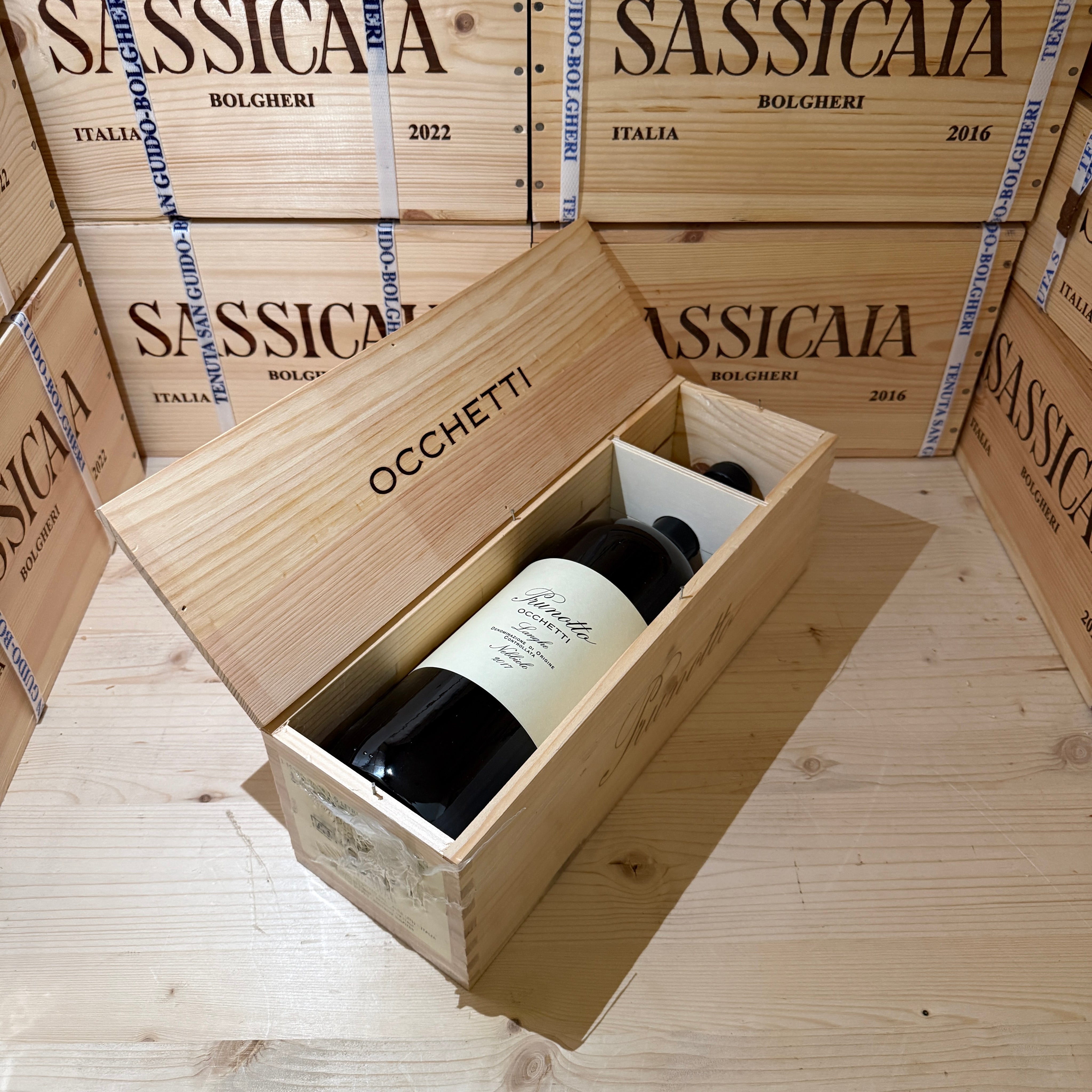 Occhetti 2017 Magnum Langhe DOC Nebbiolo Prunotto Marchesi Antinori - In Cassa Legno