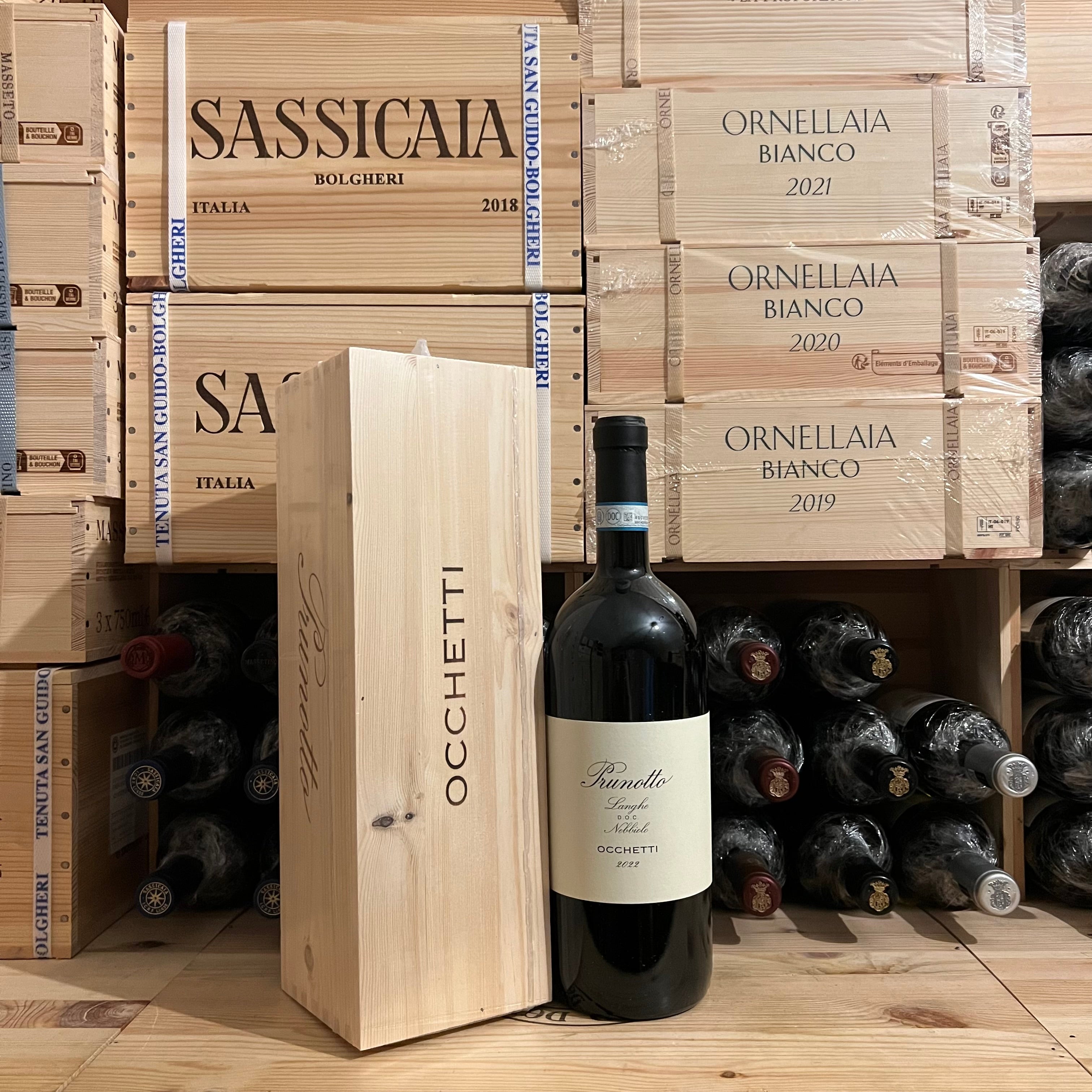 Occhetti 2022 Magnum Langhe DOC Nebbiolo Prunotto Marchesi Antinori - In Cassa Legno