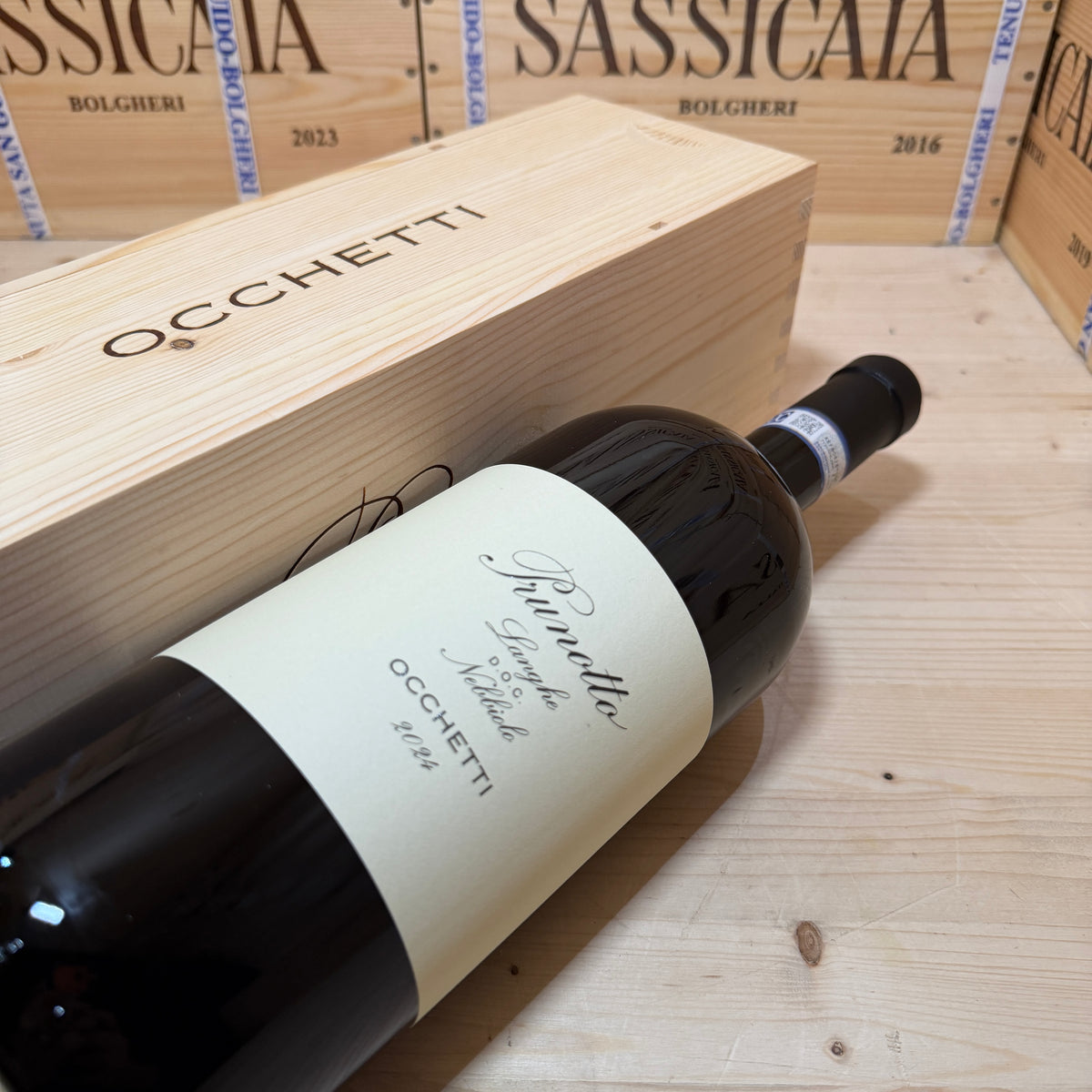 Occhetti 2024 Magnum Langhe DOC Nebbiolo Prunotto Marchesi Antinori - In Cassa Legno