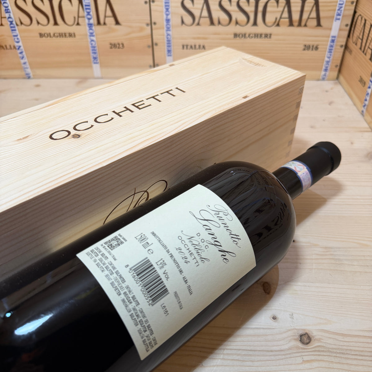 Occhetti 2024 Magnum Langhe DOC Nebbiolo Prunotto Marchesi Antinori - In Cassa Legno