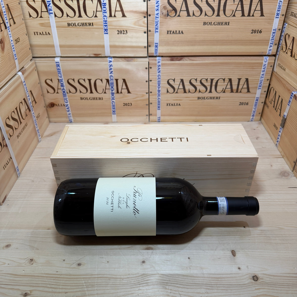 Occhetti 2024 Magnum Langhe DOC Nebbiolo Prunotto Marchesi Antinori - In Cassa Legno