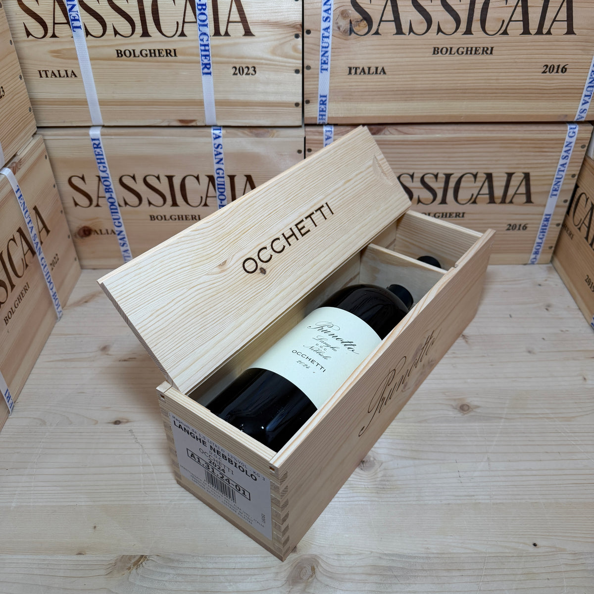 Occhetti 2024 Magnum Langhe DOC Nebbiolo Prunotto Marchesi Antinori - In Cassa Legno