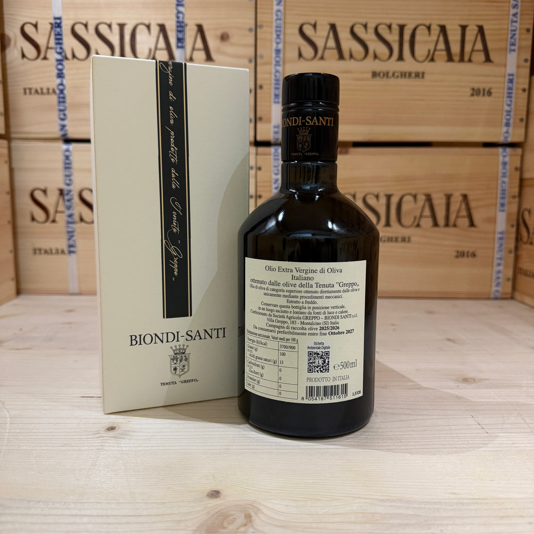 Olio Biondi Santi Tenuta Greppo 2025/2026 - Olio EVO 500 ml Astucciato
