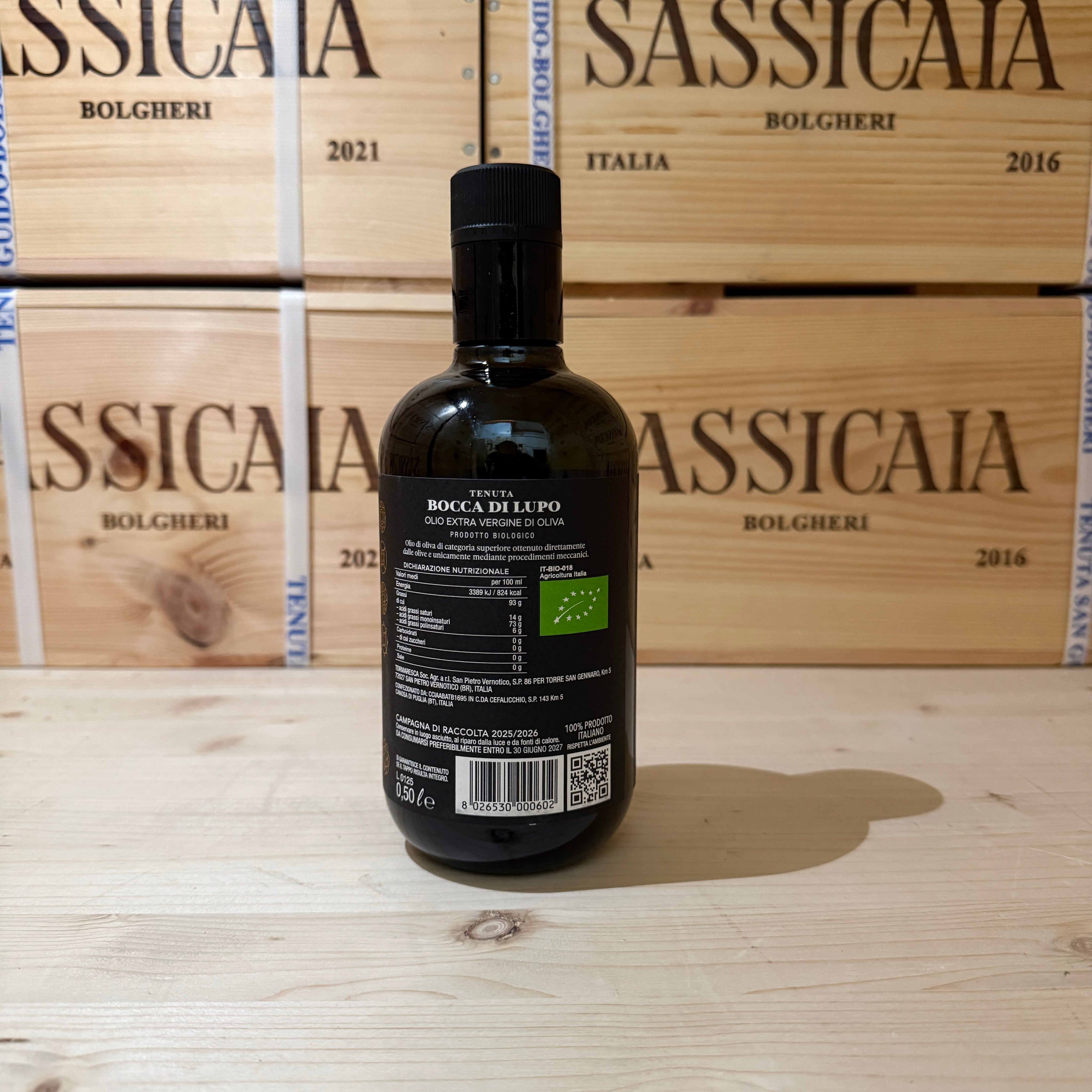 Olio EVO Bio Bocca di Lupo 500ml 2025/2026 - Marchesi Antinori