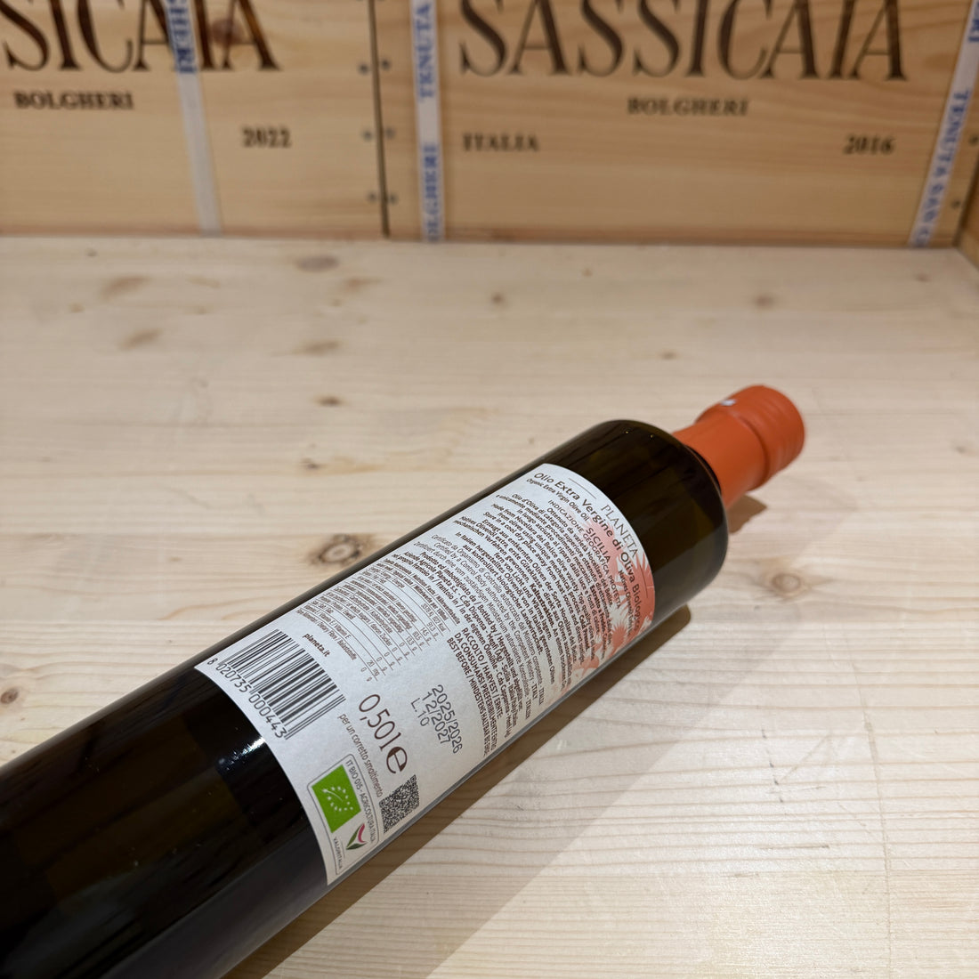 Olio EVO Biologico Denocciolato Nocellara del Belice 2025/2026 Planeta - 500ml