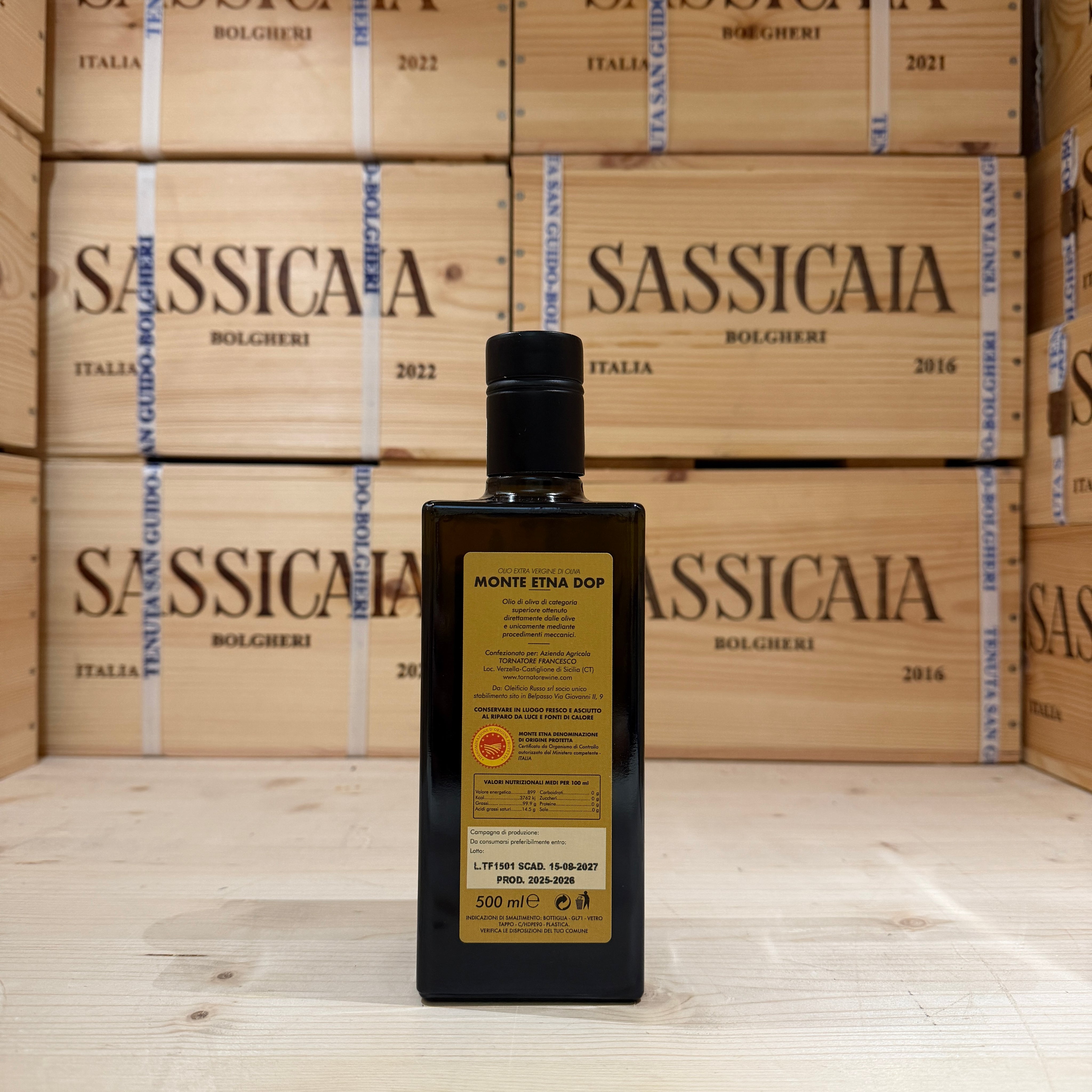 Olio EVO DOP Monte Etna 2025/2026 Tornatore - 500ml