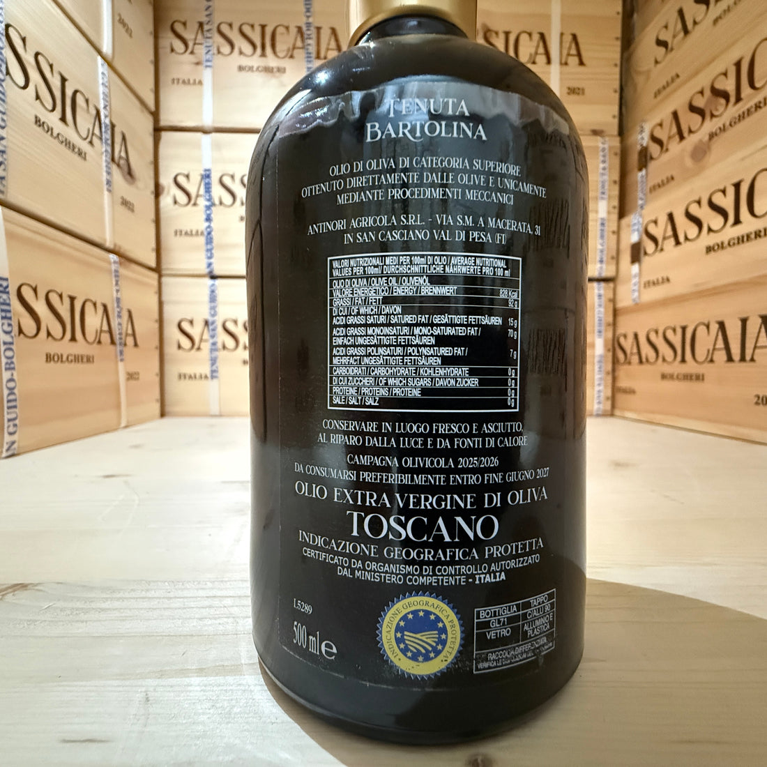Olio EVO Tenuta Bartolina 2025/2026 500ml Astucciato - Marchesi Antinori