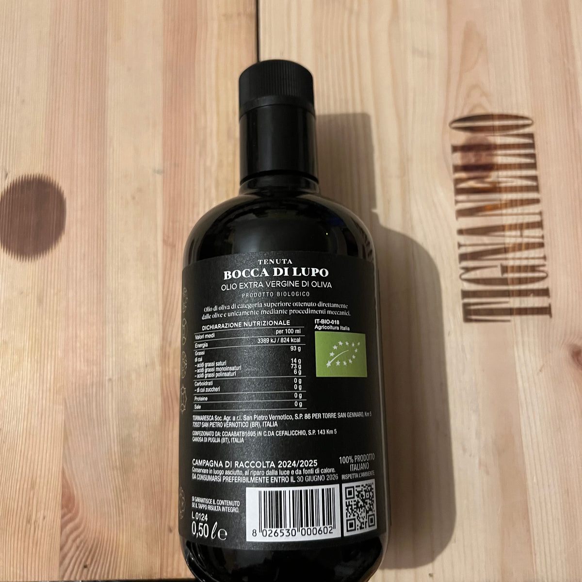Olio Extravergine di Oliva Bio Tormaresca 0,5 l 2024/2025 Marchesi Antinori
