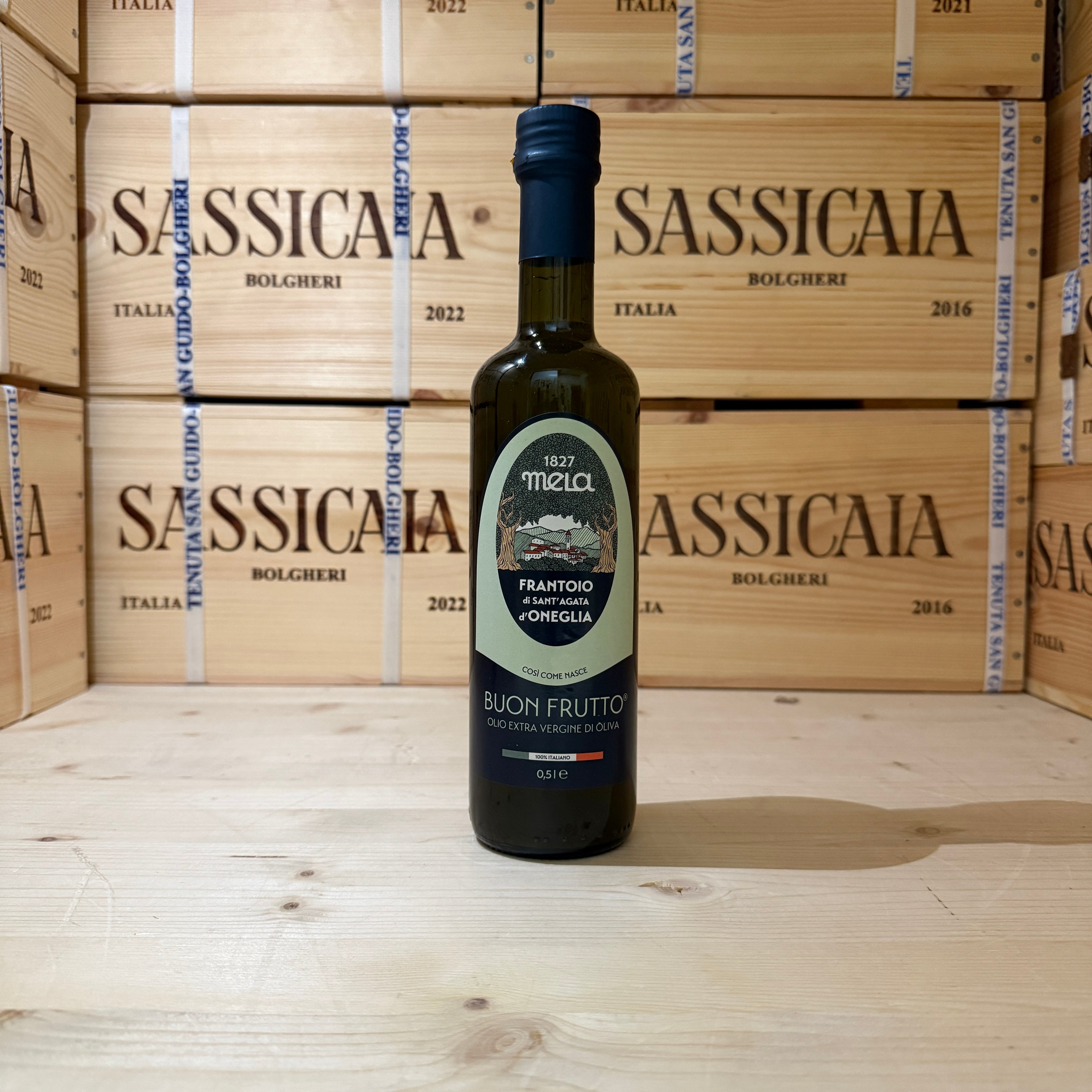 Olio Extravergine di Oliva Buon Frutto Biologico Frantoio Sant'Agata D'Oneglia 2025/2026 - 500ml