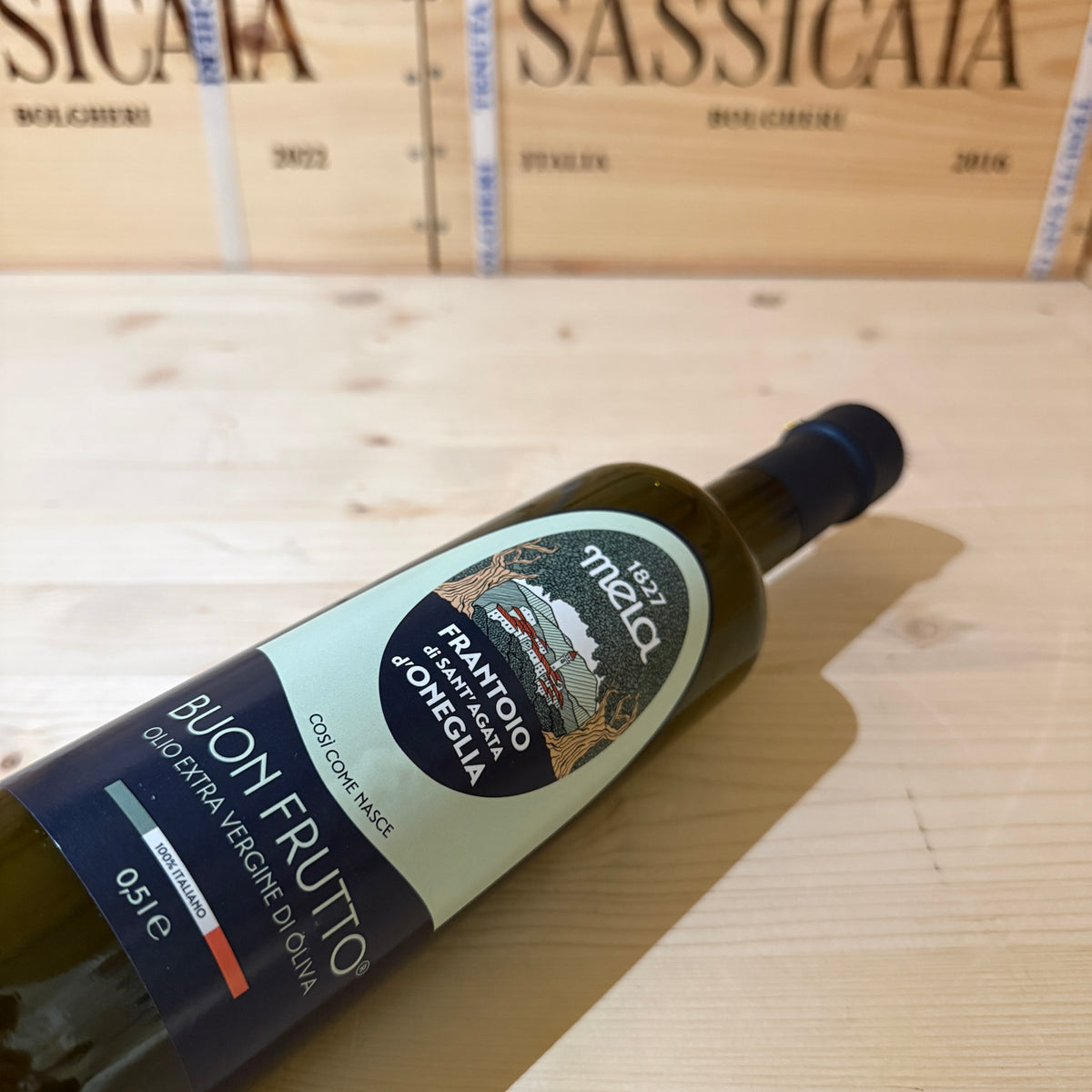 Olio Extravergine di Oliva Buon Frutto Biologico Frantoio Sant'Agata D'Oneglia 2025/2026 - 500ml