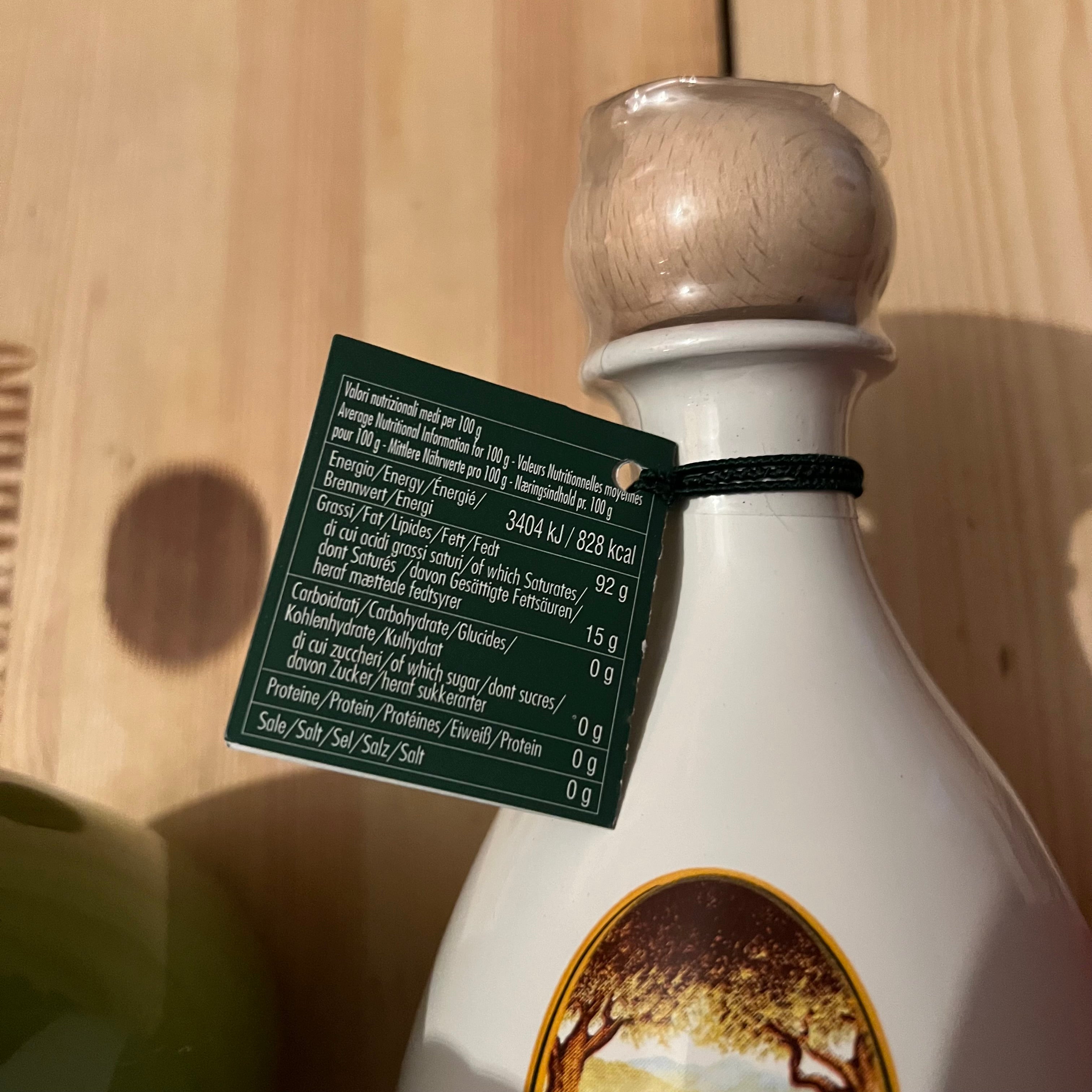 Olio Extravergine di Oliva Frantoio Sant'Agata D'Oneglia Ceramica Verde Bianca e Rossa - 3 x 500ml
