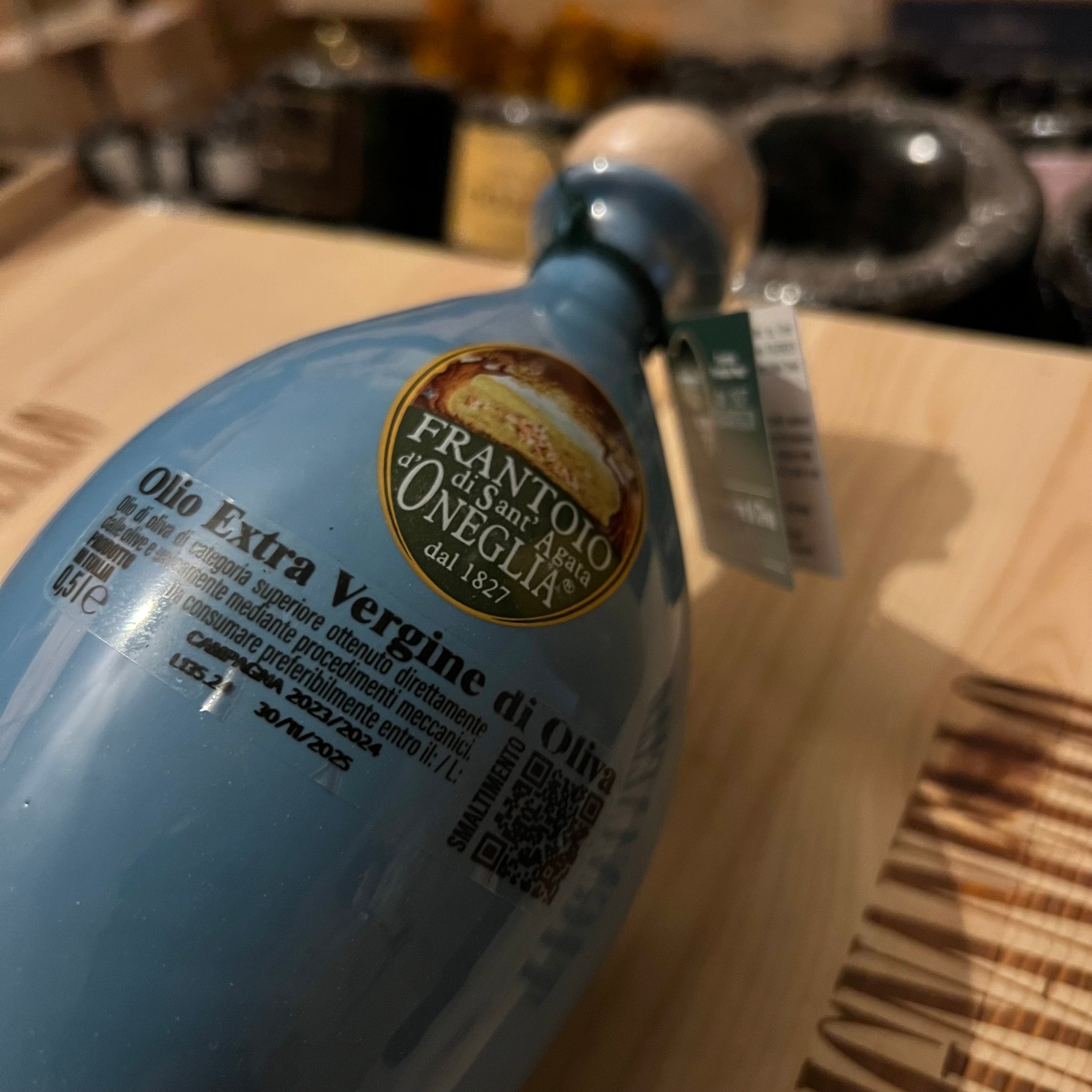 Olio Extravergine di Oliva I Clivi Ceramica Azzurra Frantoio Sant'Agata D'Oneglia - 500ml