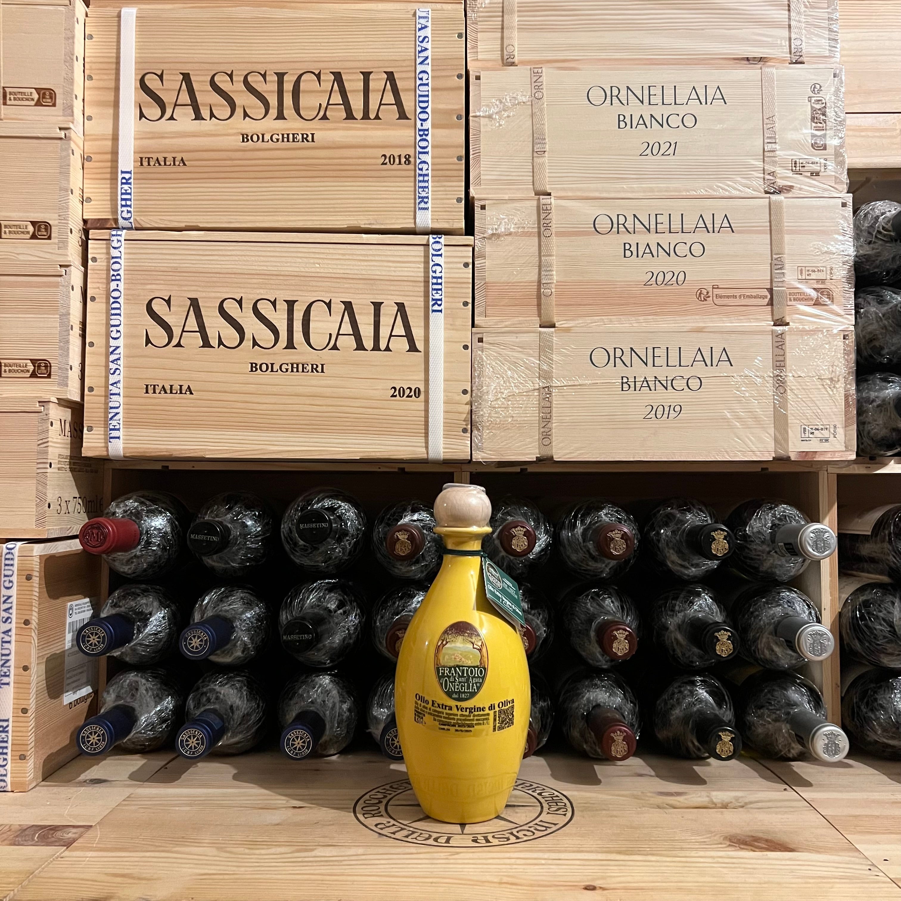 Olio Extravergine di Oliva I Clivi Ceramica Gialla Frantoio Sant'Agata D'Oneglia - 500ml