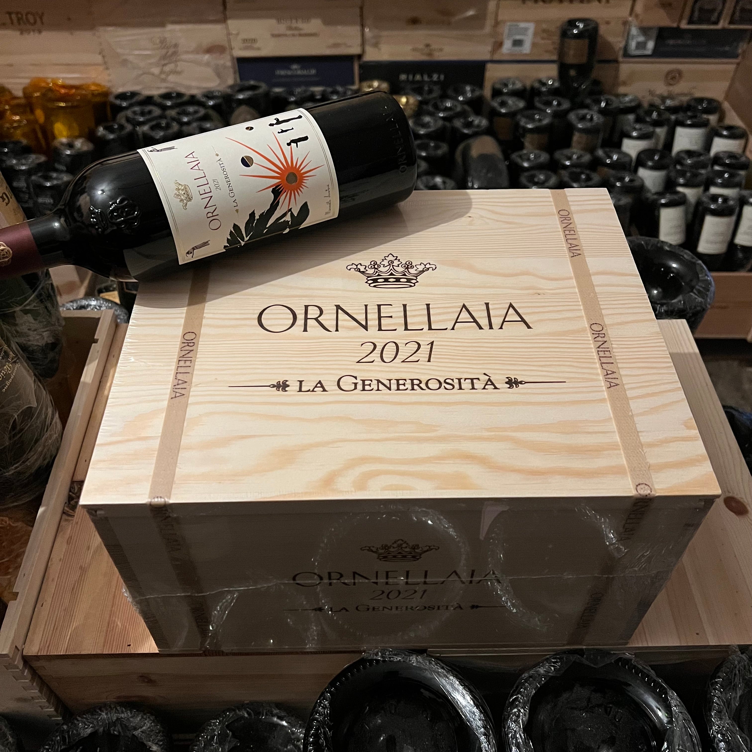 Ornellaia 2021 La Generosità Bolgheri Superiore DOC - Cassa Legno 6 Bottiglie