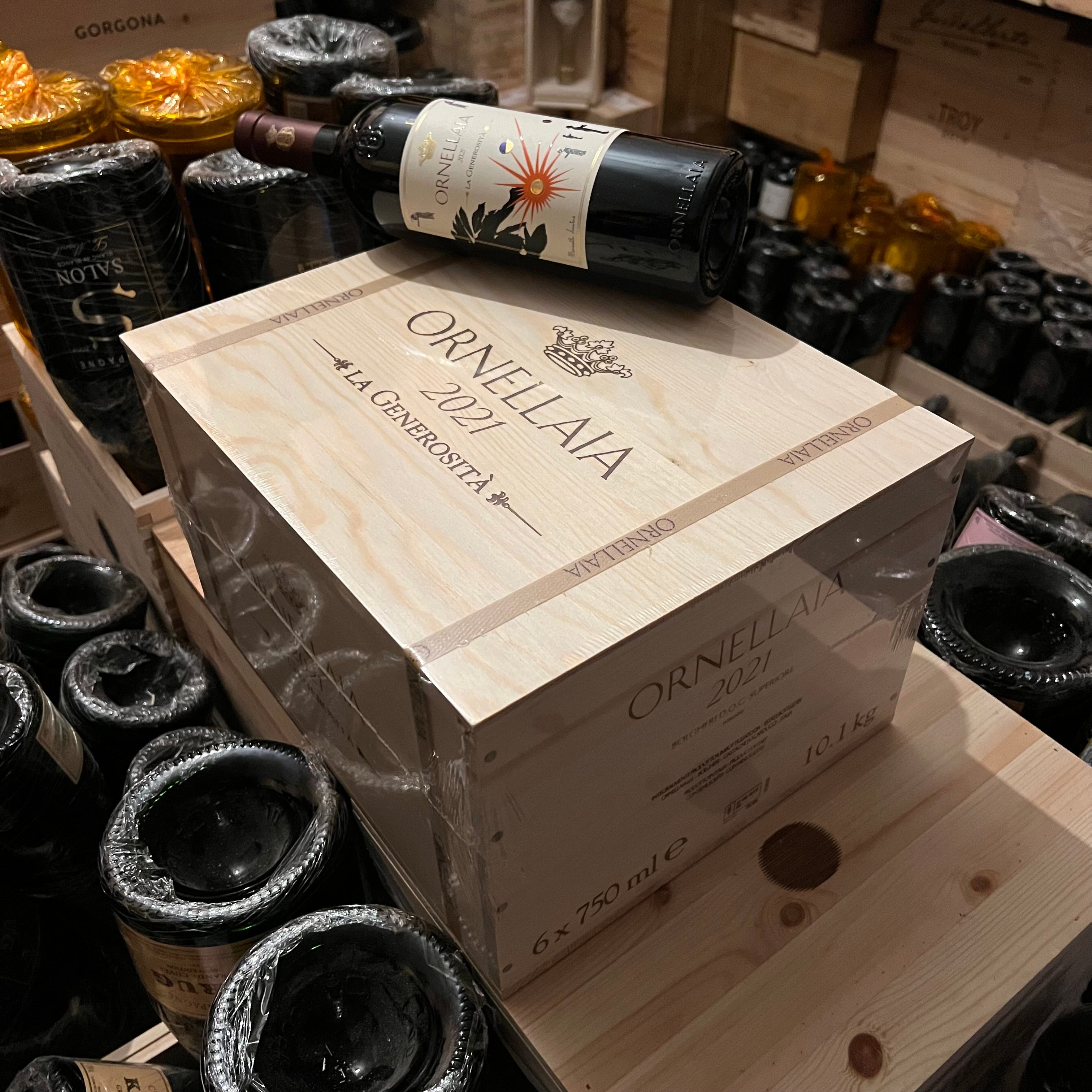 Ornellaia 2021 La Generosità Bolgheri Superiore DOC - Cassa Legno 6 Bottiglie