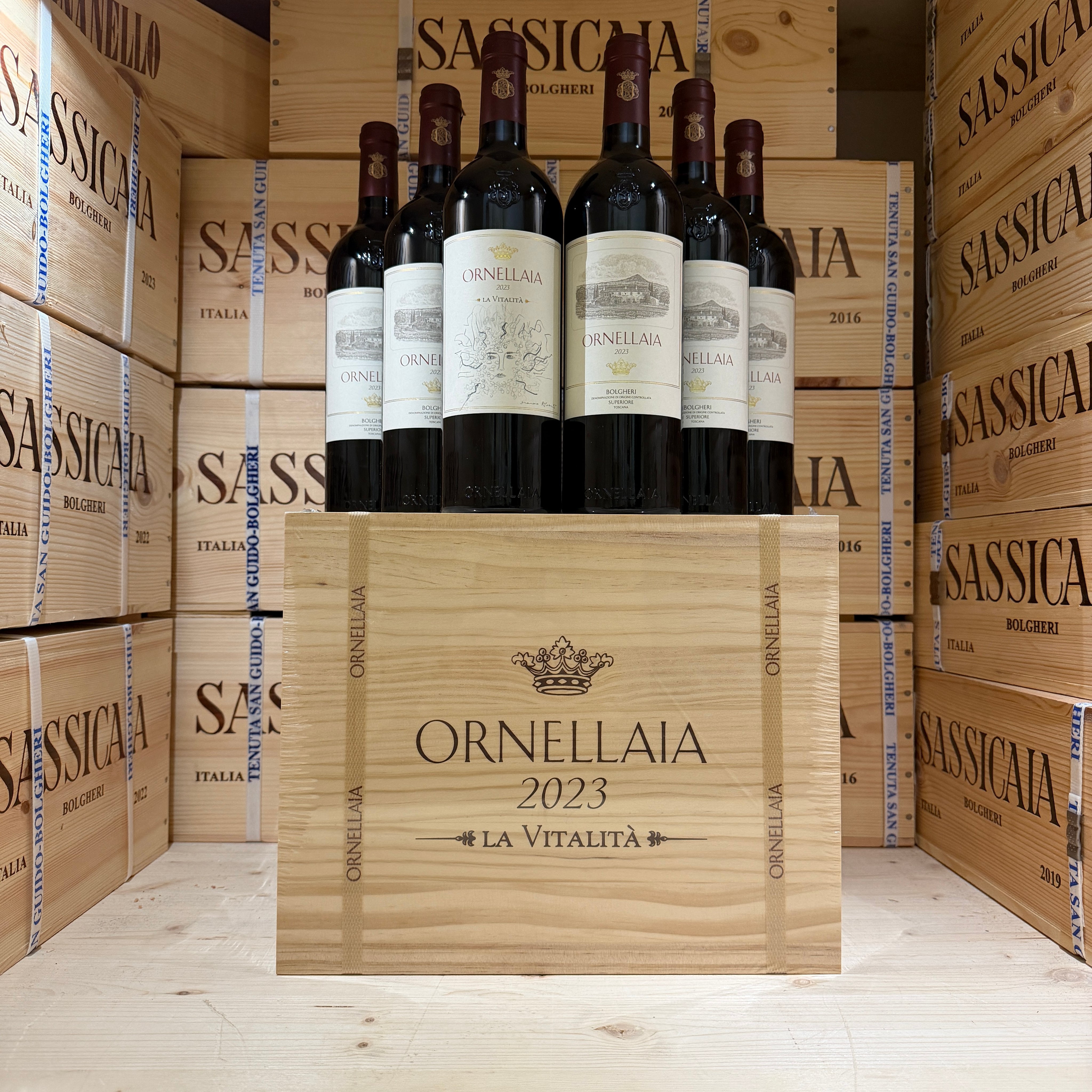Ornellaia 2023 La Vitalità Bolgheri Superiore DOC - Cassa Legno 6 Bottiglie