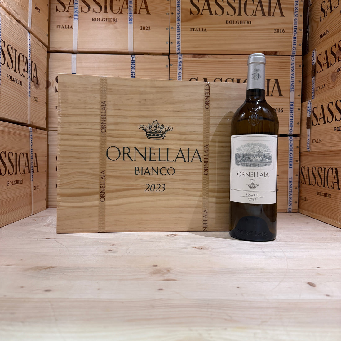 Ornellaia Bianco 2023 Toscana IGT Bianco - Cassa Legno 3 Bottiglie
