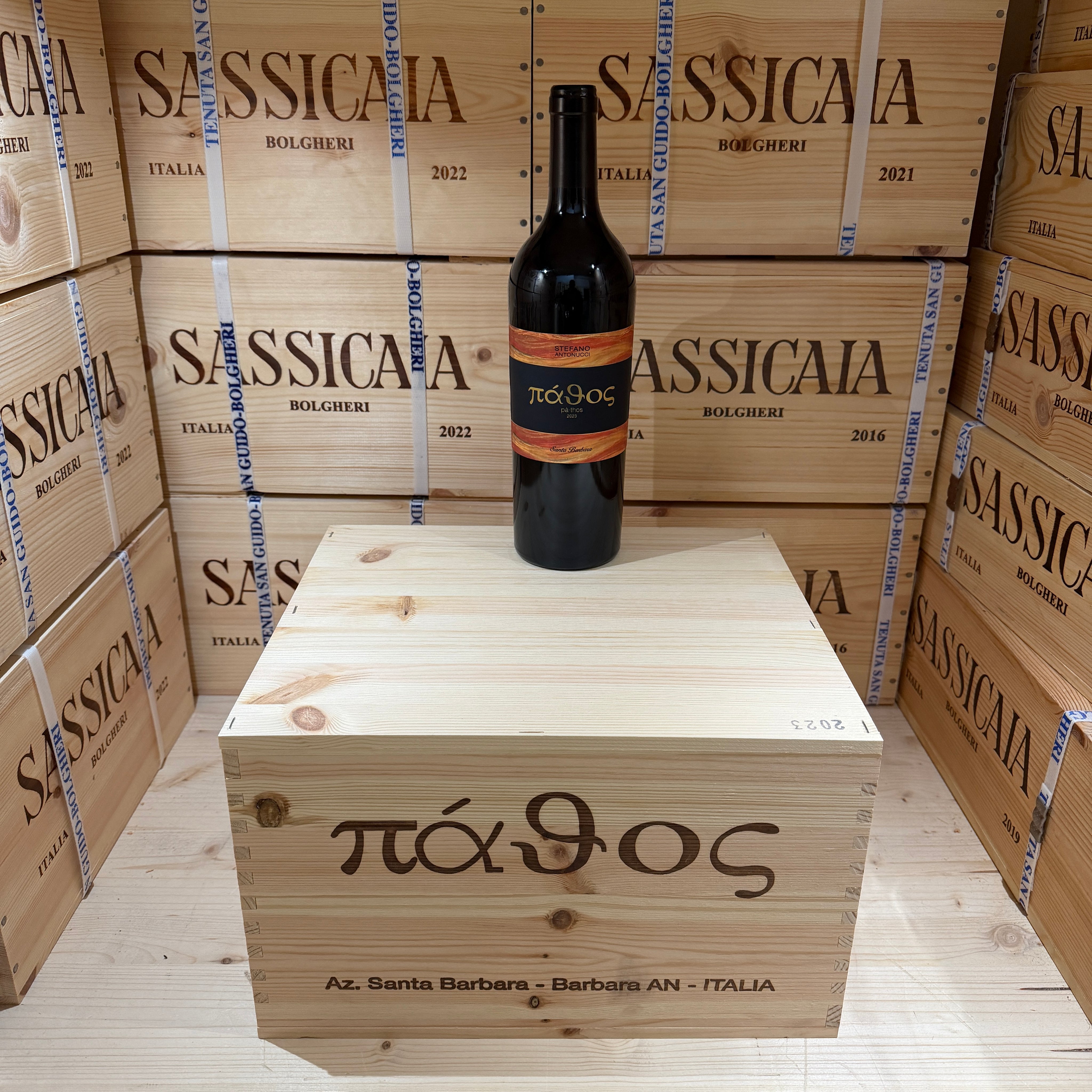 Pathos 2023 Marche Rosso IGT Santa Barbara - Cassa Legno 6 Bottiglie