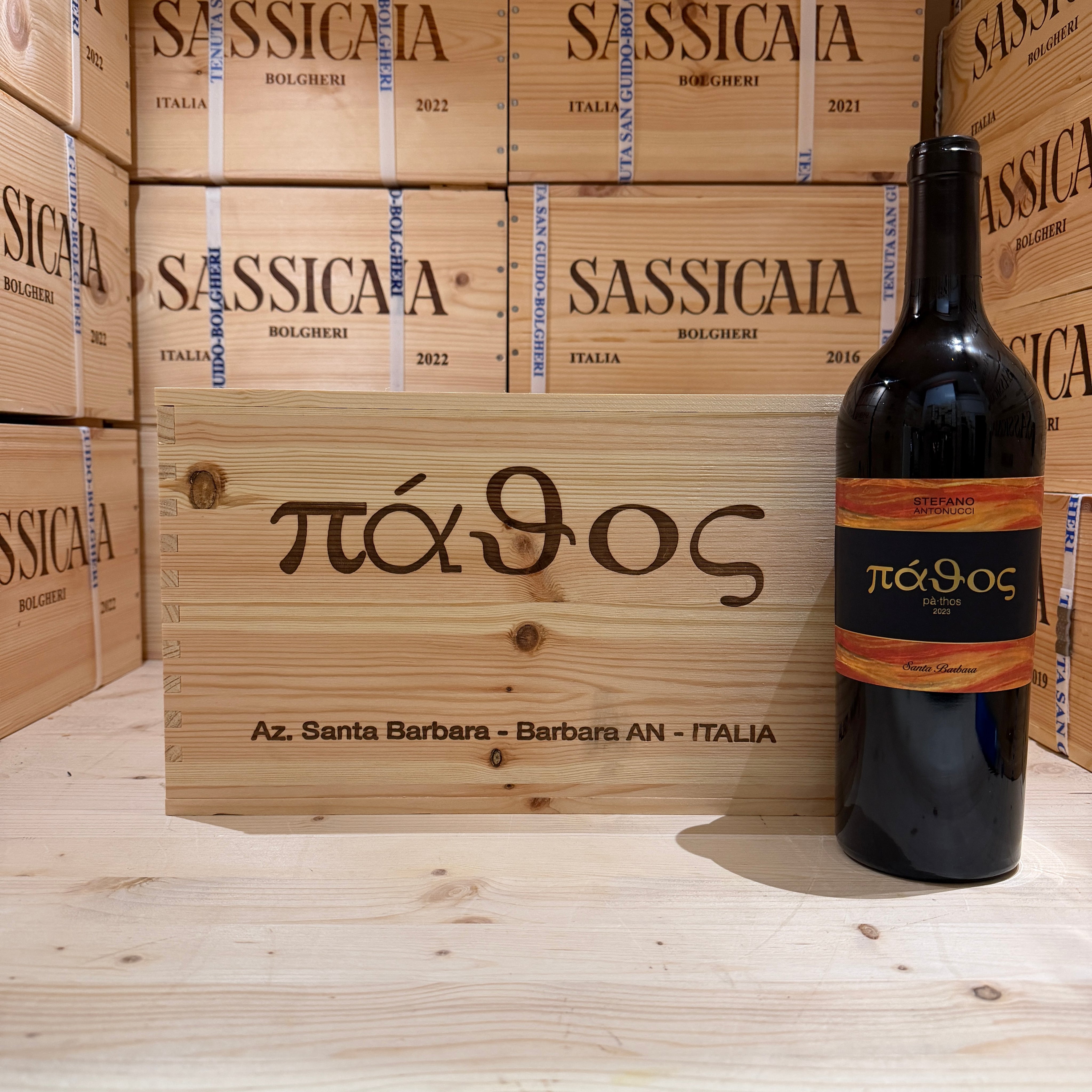Pathos 2023 Marche Rosso IGT Santa Barbara - Cassa Legno 6 Bottiglie
