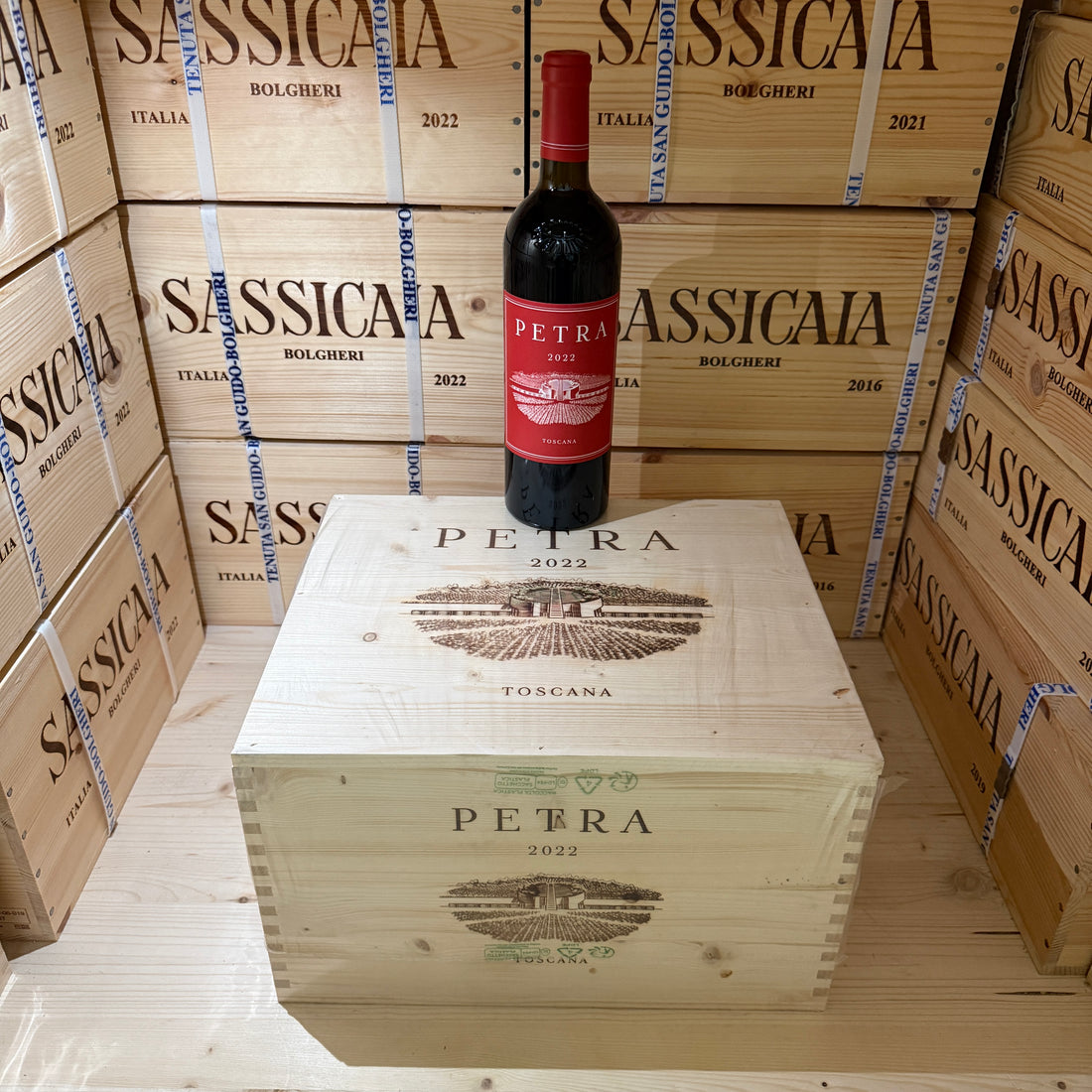 Petra 2022 Toscana Rosso IGT - Cassa Legno 6 Bottiglie