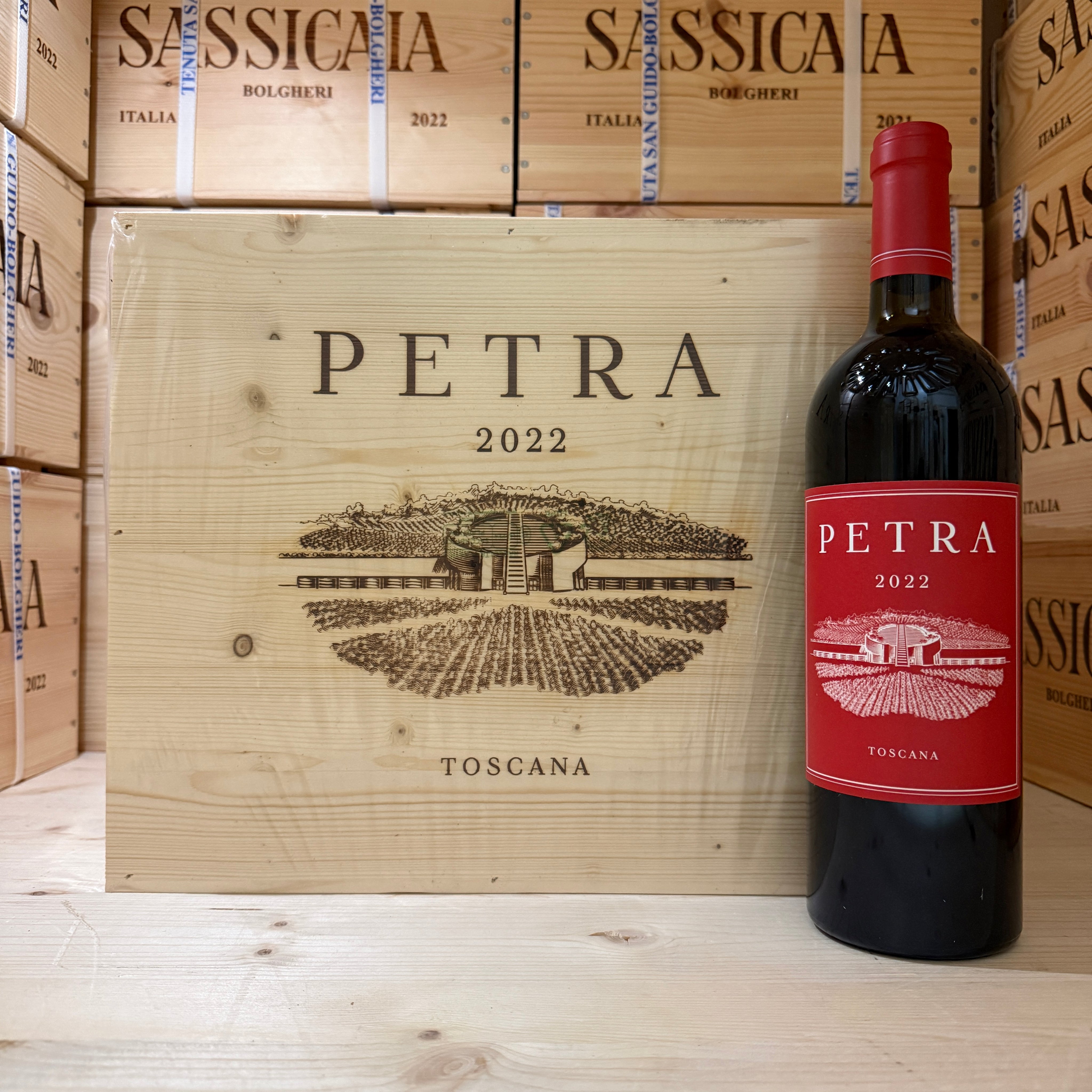 Petra 2022 Toscana Rosso IGT - Cassa Legno 6 Bottiglie