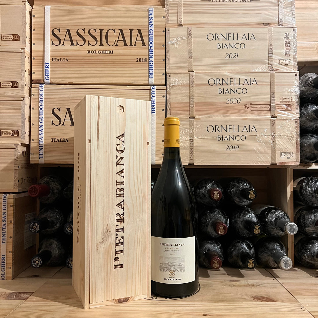 Pietrabianca 2023 Magnum Chardonnay Tormaresca Marchesi Antinori - in Cassa Legno