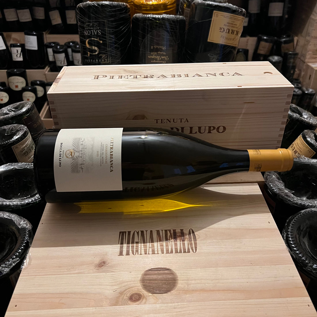 Pietrabianca 2023 Magnum Chardonnay Tormaresca Marchesi Antinori - in Cassa Legno