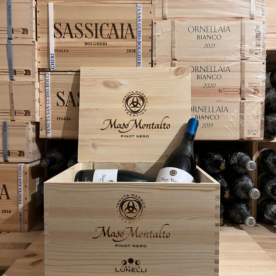 Pinot Nero Maso Montalto 2021 Tenuta Margon Lunelli - Cassa Legno 6 Bottiglie