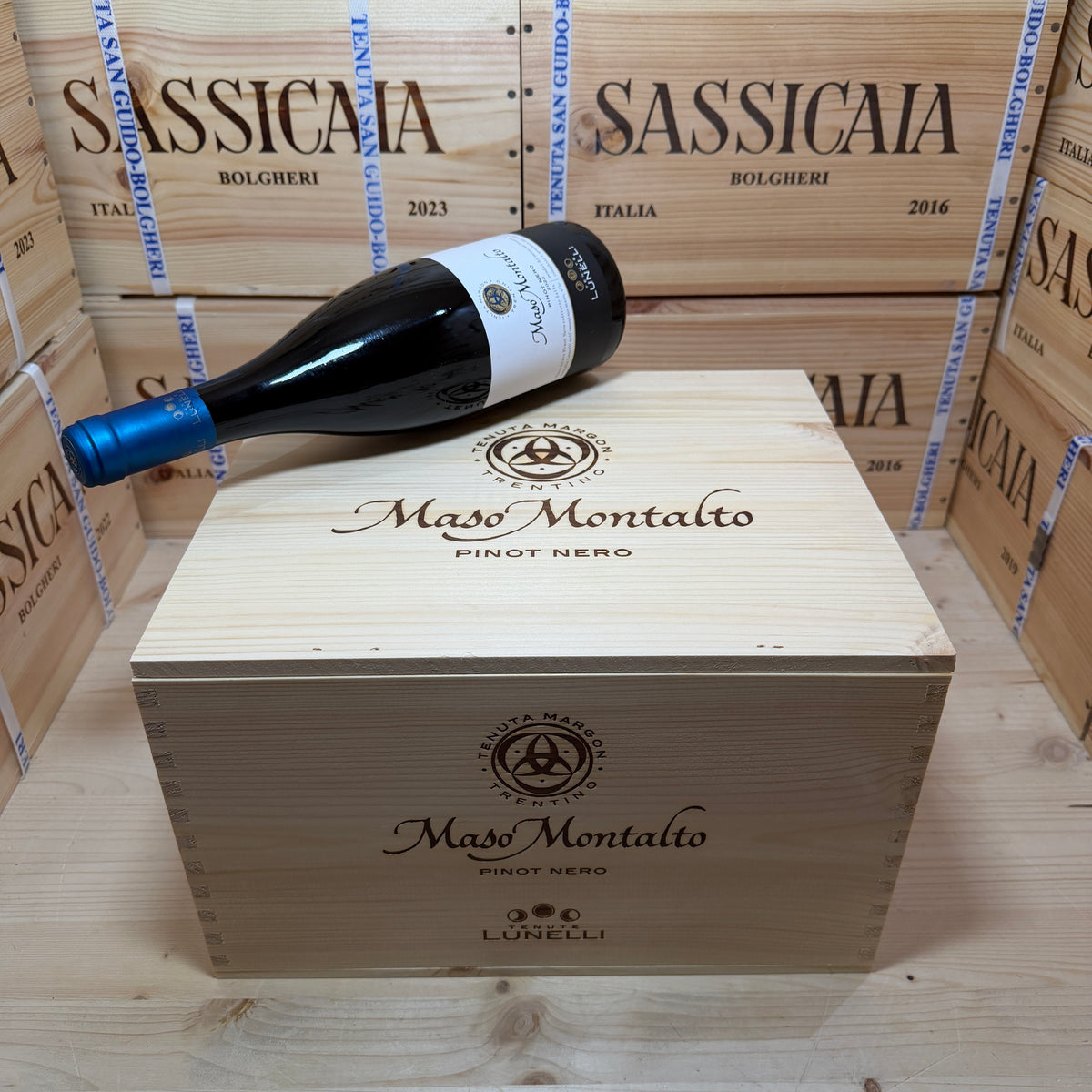 Pinot Nero Maso Montalto 2022 Tenuta Margon Lunelli - Cassa Legno 6 Bottiglie